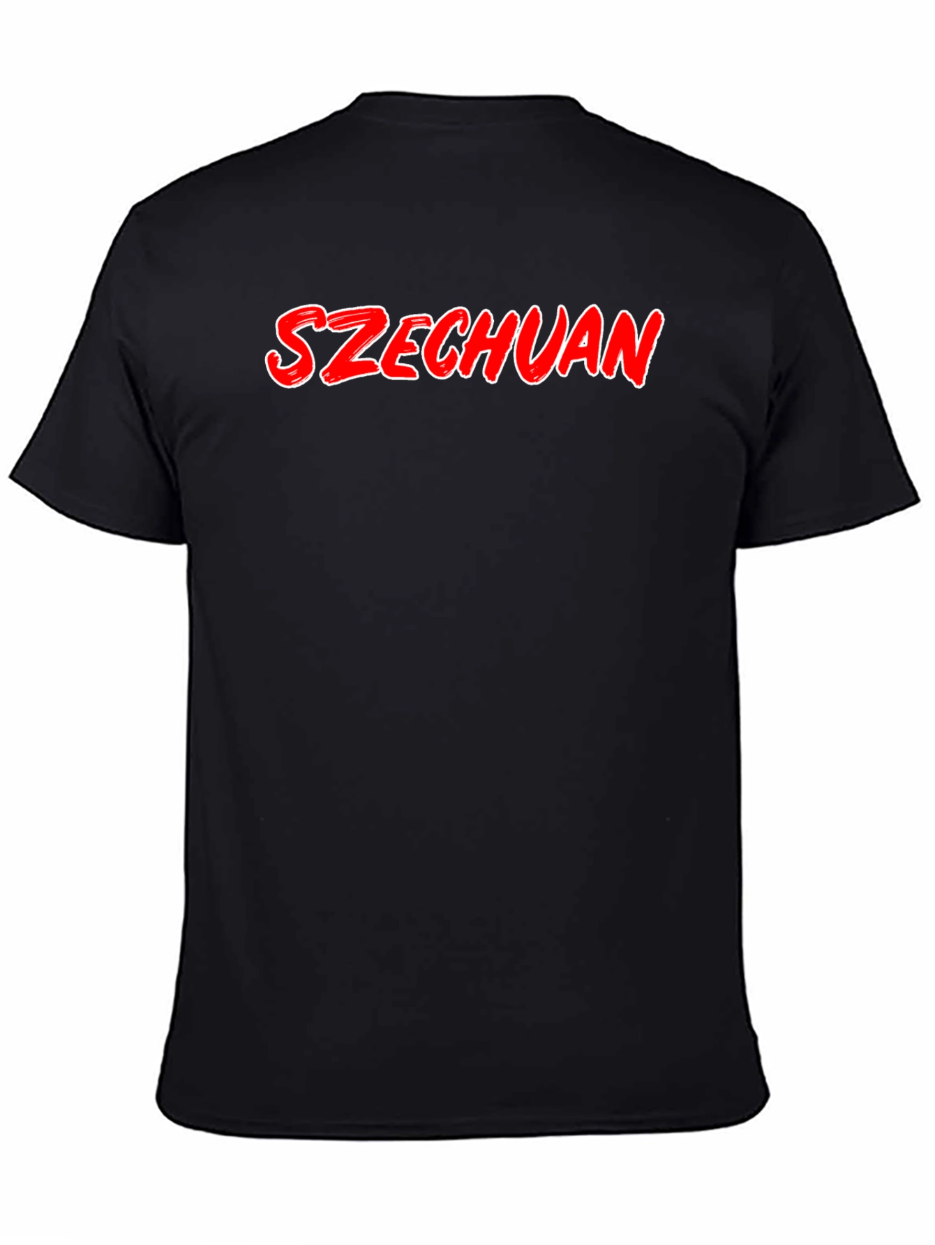 Szechuan T-Shirt - Black Crew Neck Tee