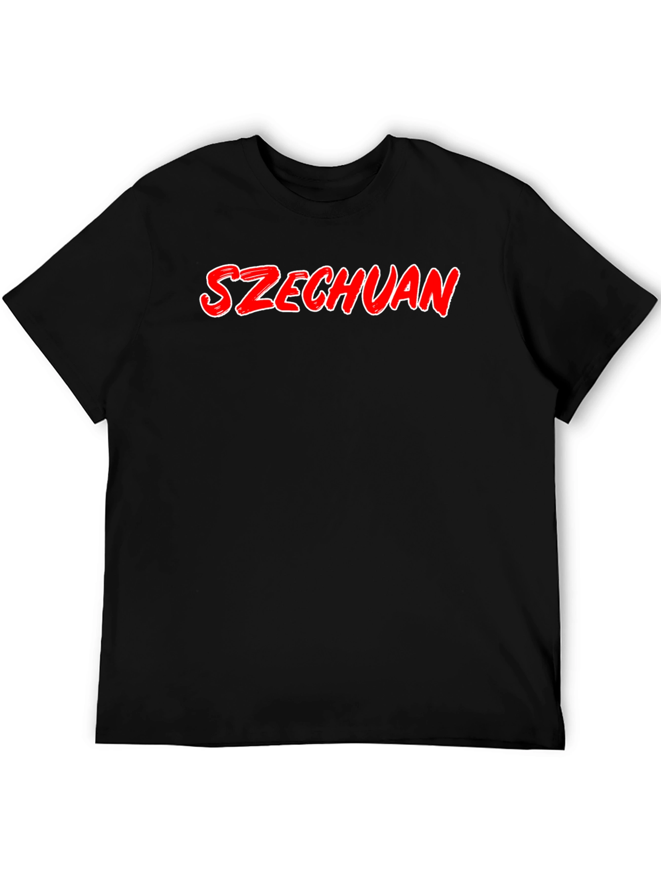 Szechuan T-Shirt - Black Crew Neck Tee
