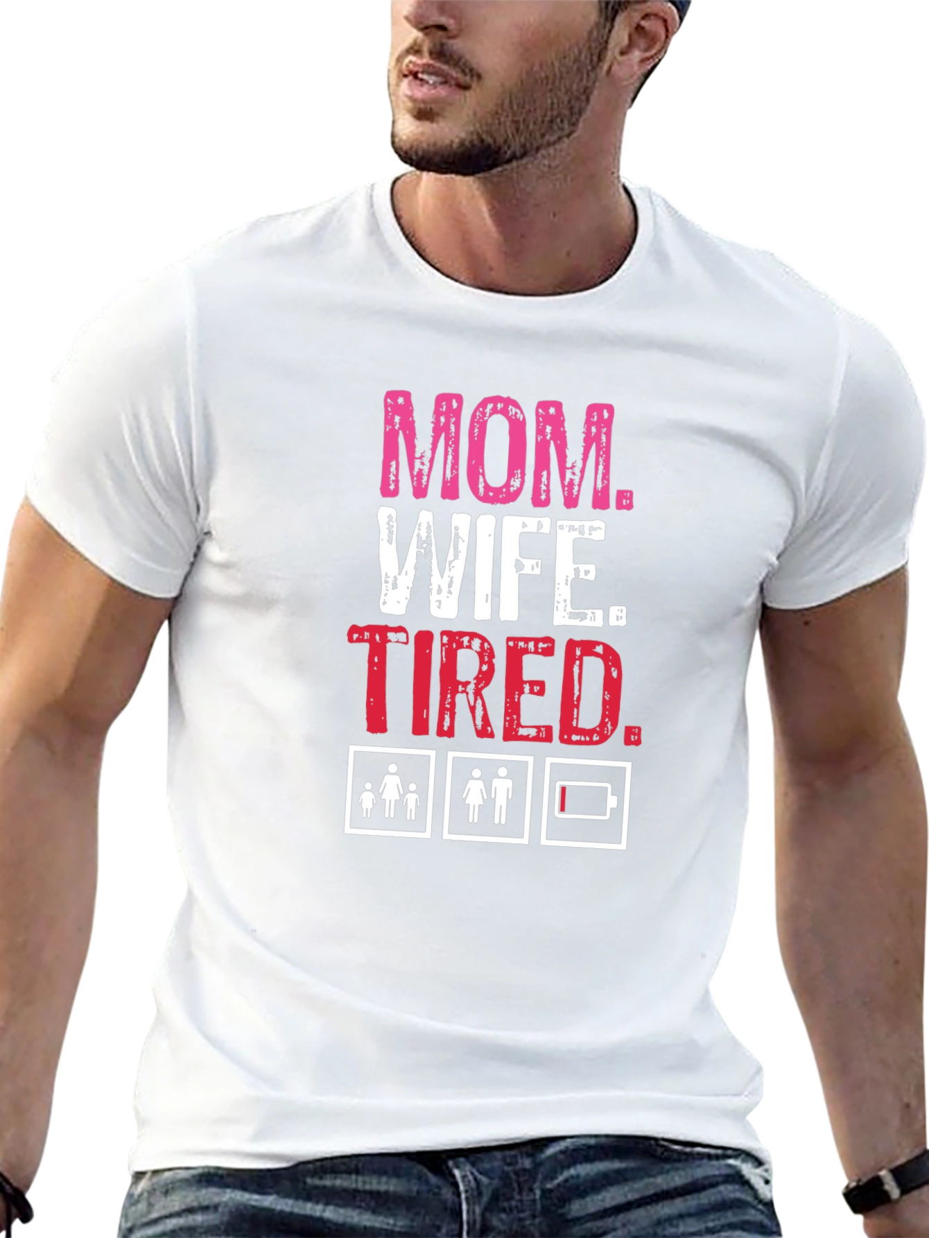 Mom. Wife. Tired. Graphic T-Shirt
