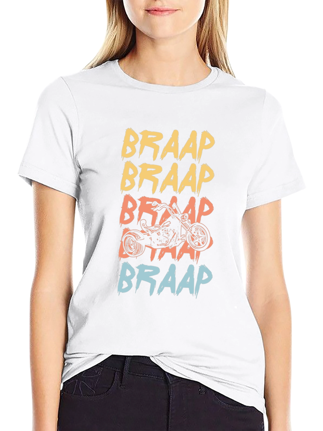 Braap Motorcycle Graphic T-Shirt - Mens Black Tee