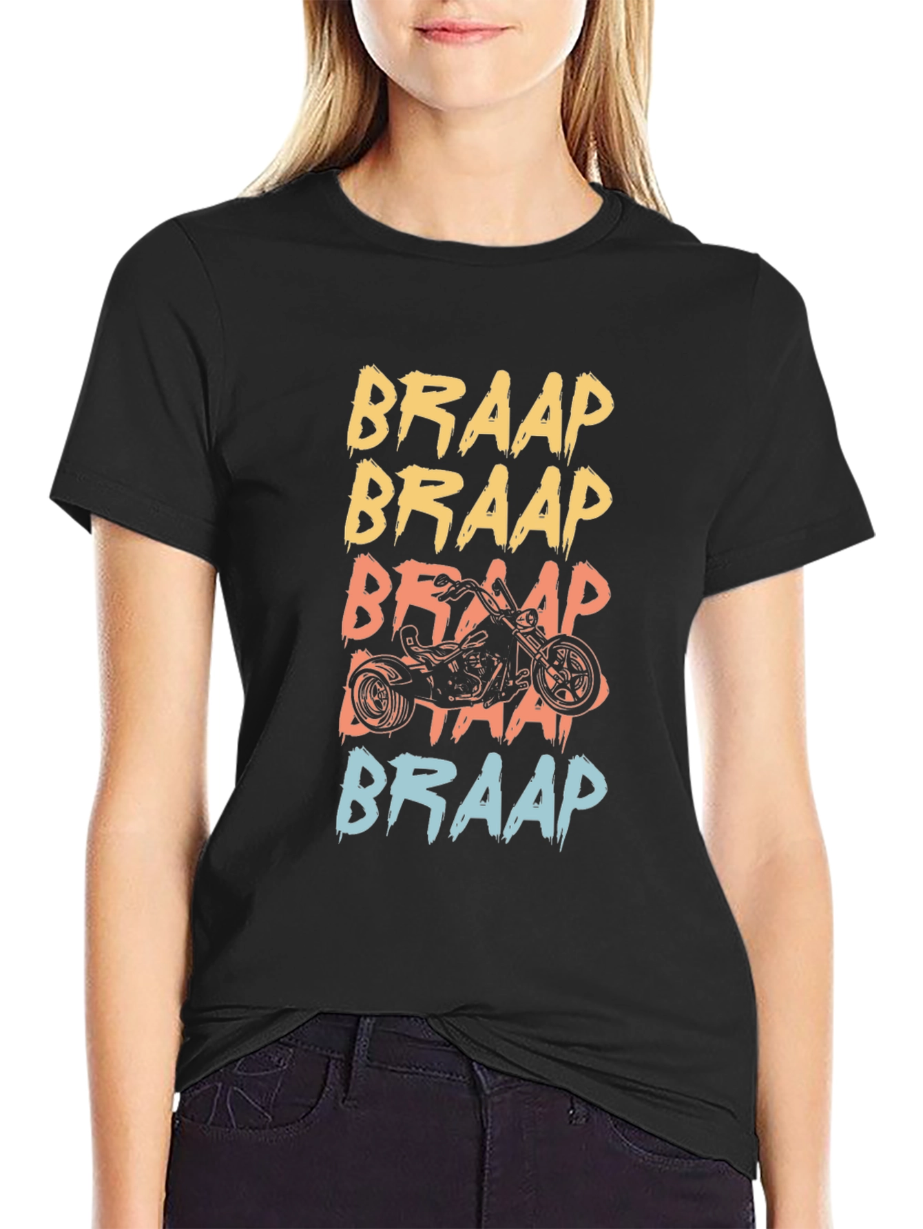 Braap Motorcycle Graphic T-Shirt - Mens Black Tee