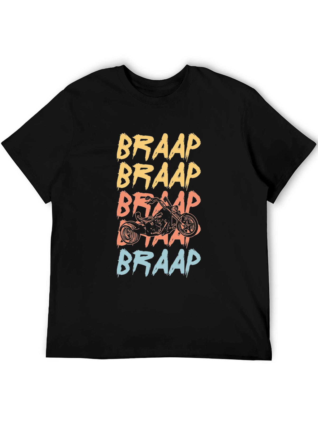 Braap Motorcycle Graphic T-Shirt - Mens Black Tee