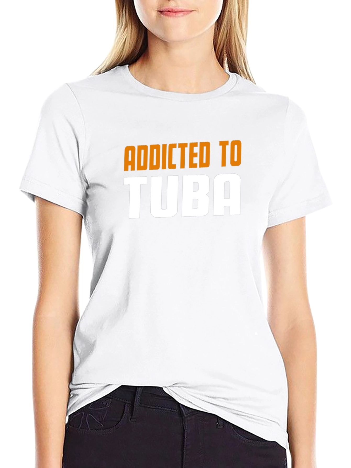 Addicted to Tuba Mens T-Shirt