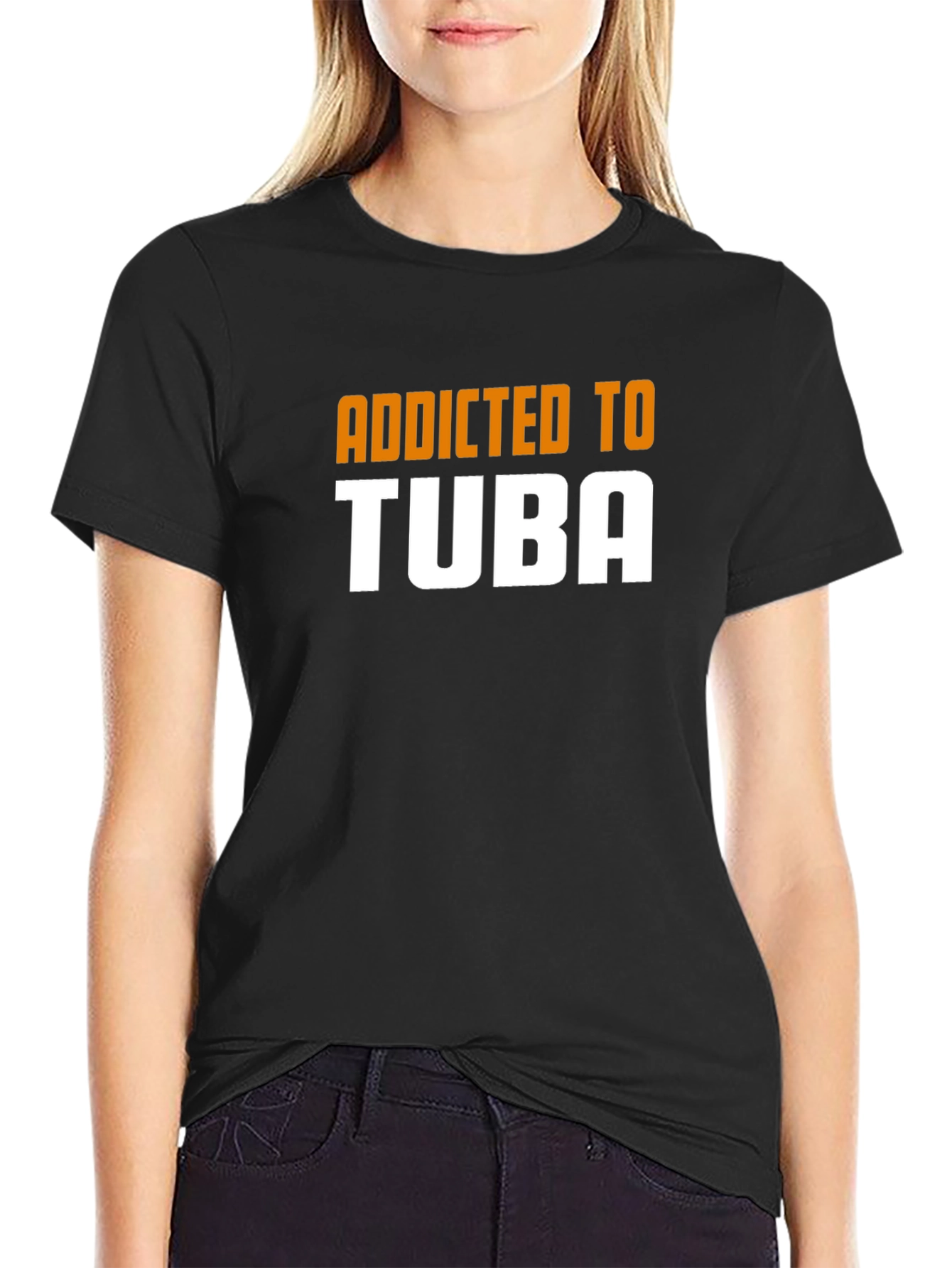 Addicted to Tuba Mens T-Shirt