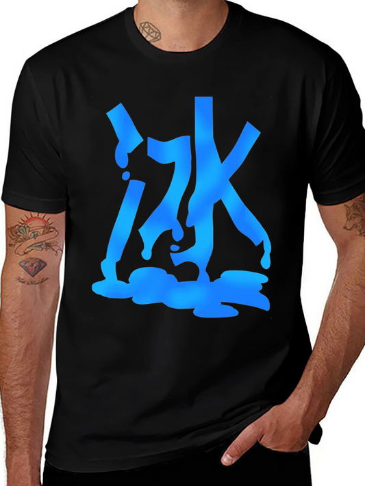 Urban Graphic Tee - Abstract Water Design