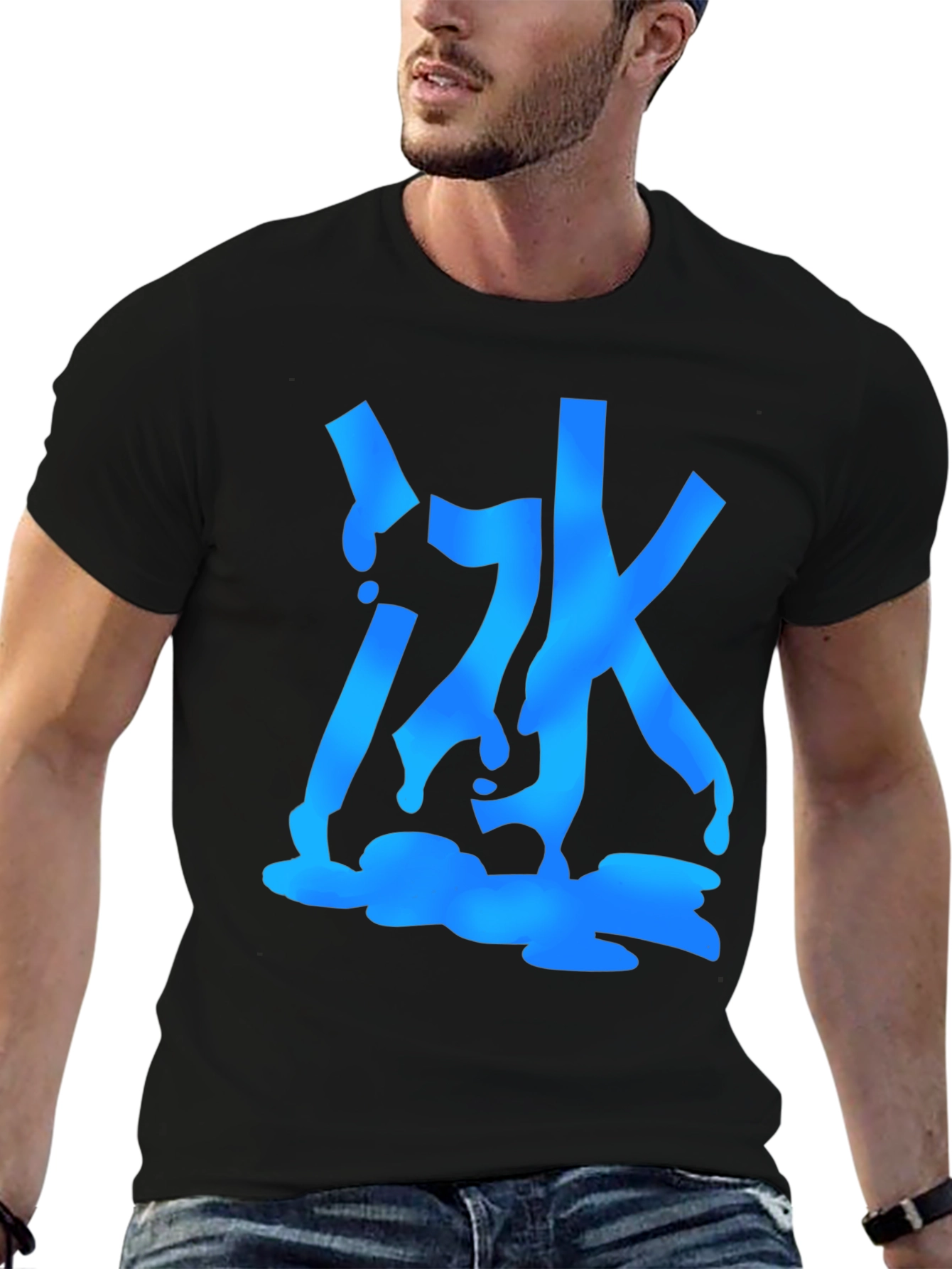Urban Graphic Tee - Abstract Water Design