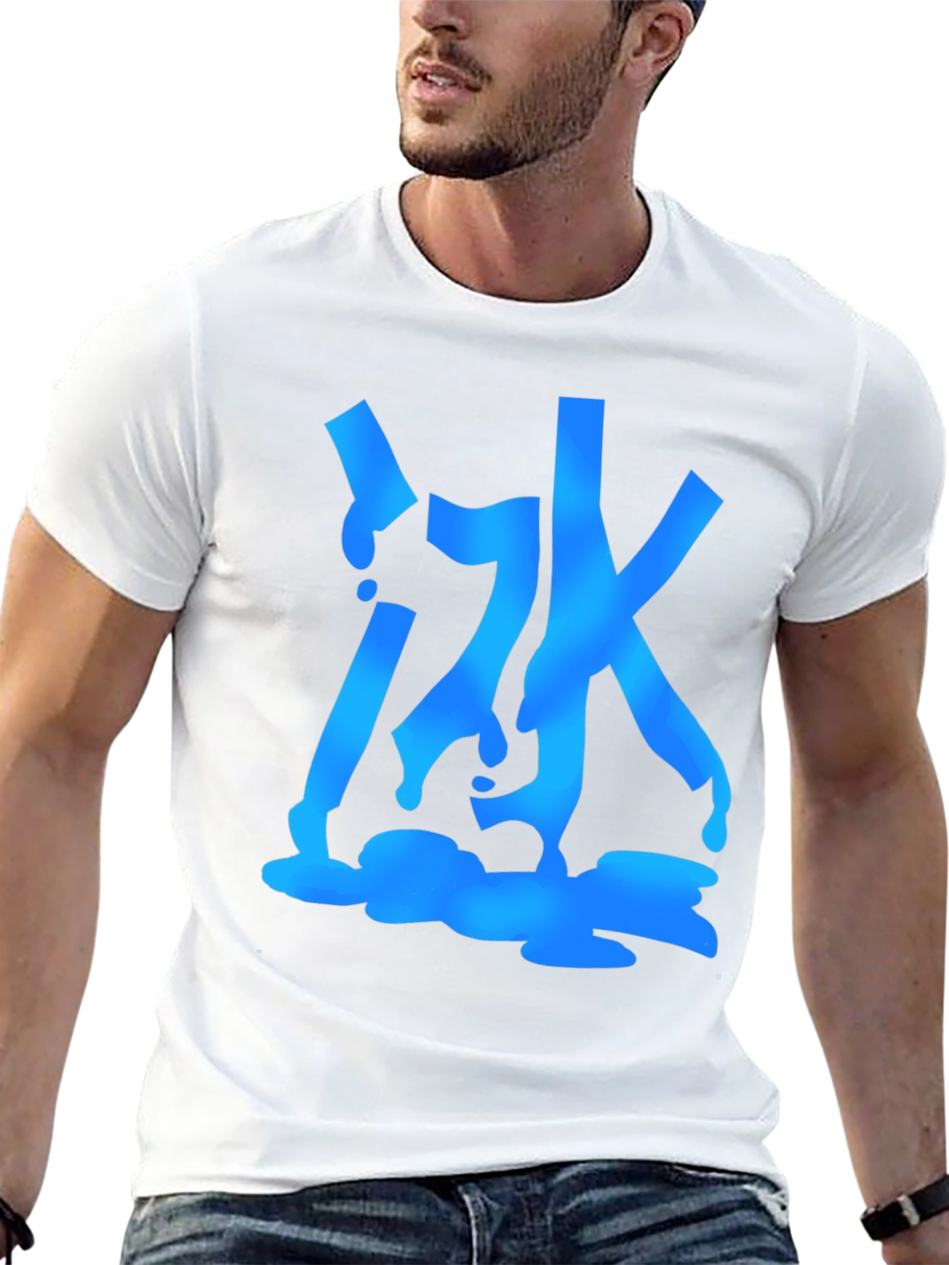 Urban Graphic Tee - Abstract Water Design