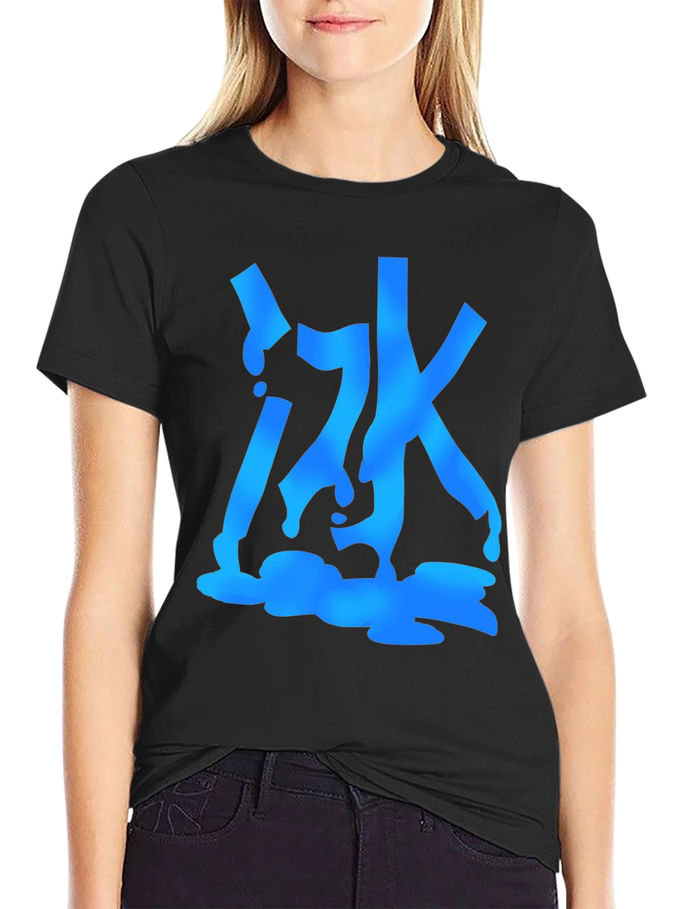 Urban Graphic Tee - Abstract Water Design