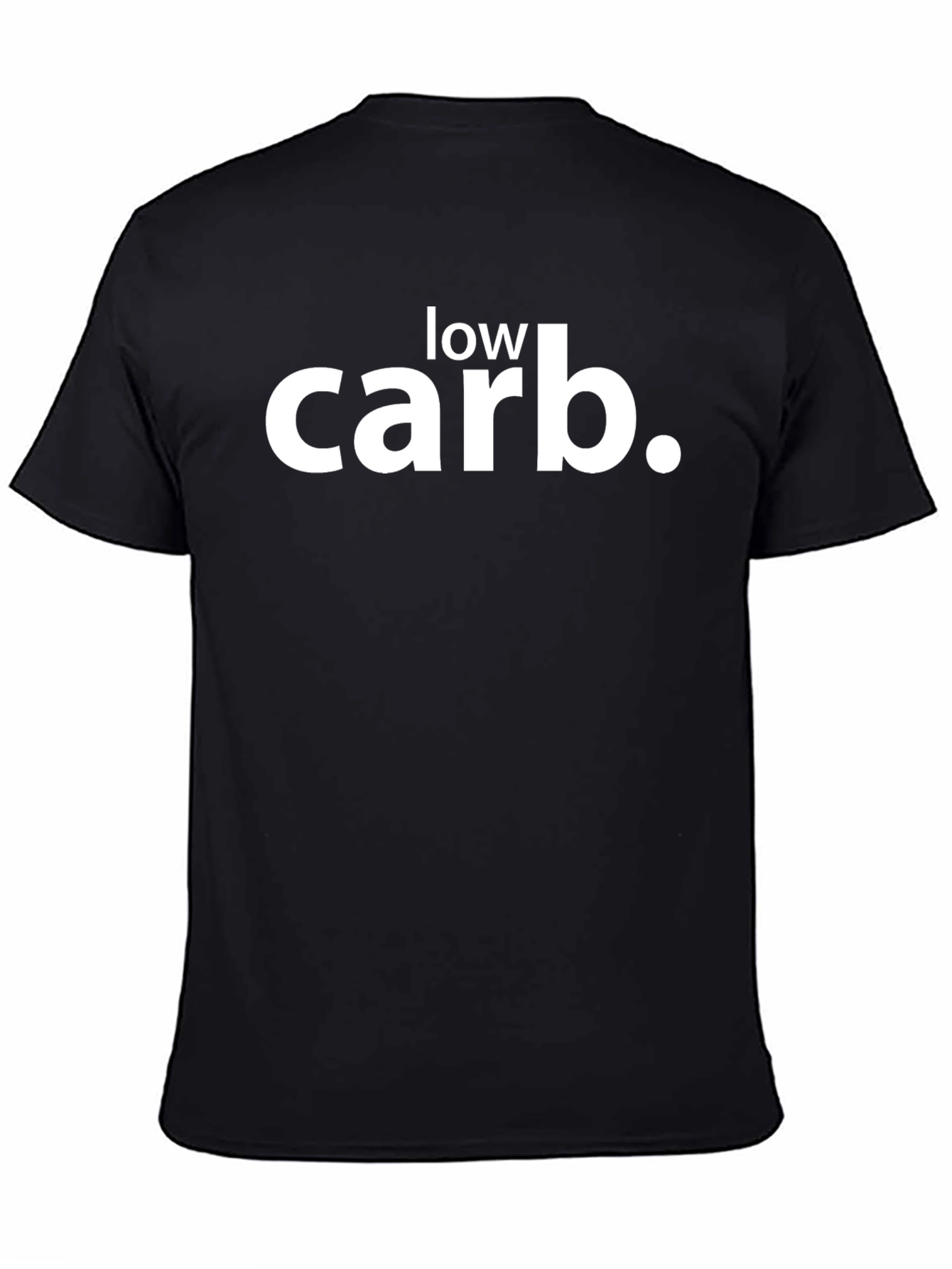 Low Carb Black T-Shirt - Keto Diet Apparel