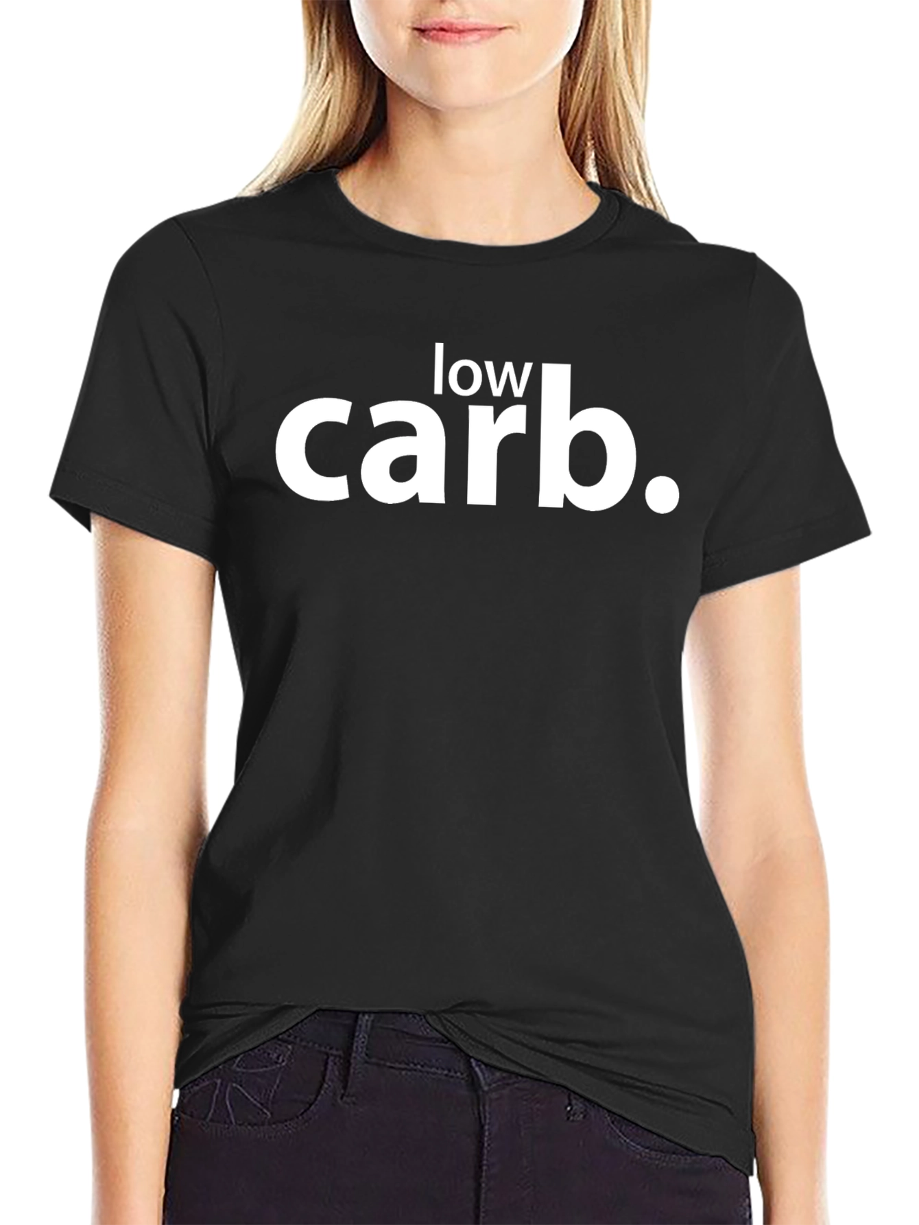 Low Carb Black T-Shirt - Keto Diet Apparel