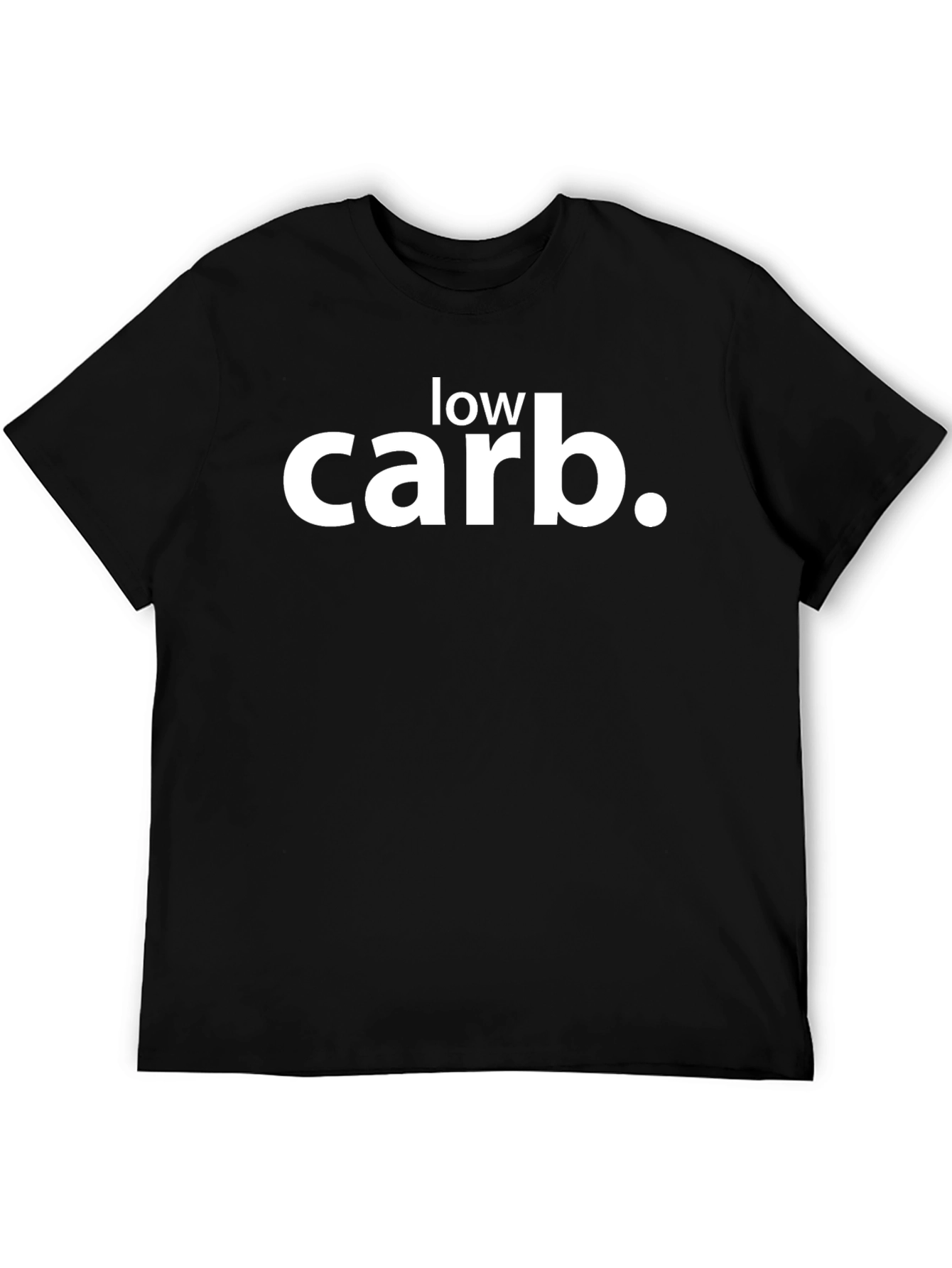 Low Carb Black T-Shirt - Keto Diet Apparel
