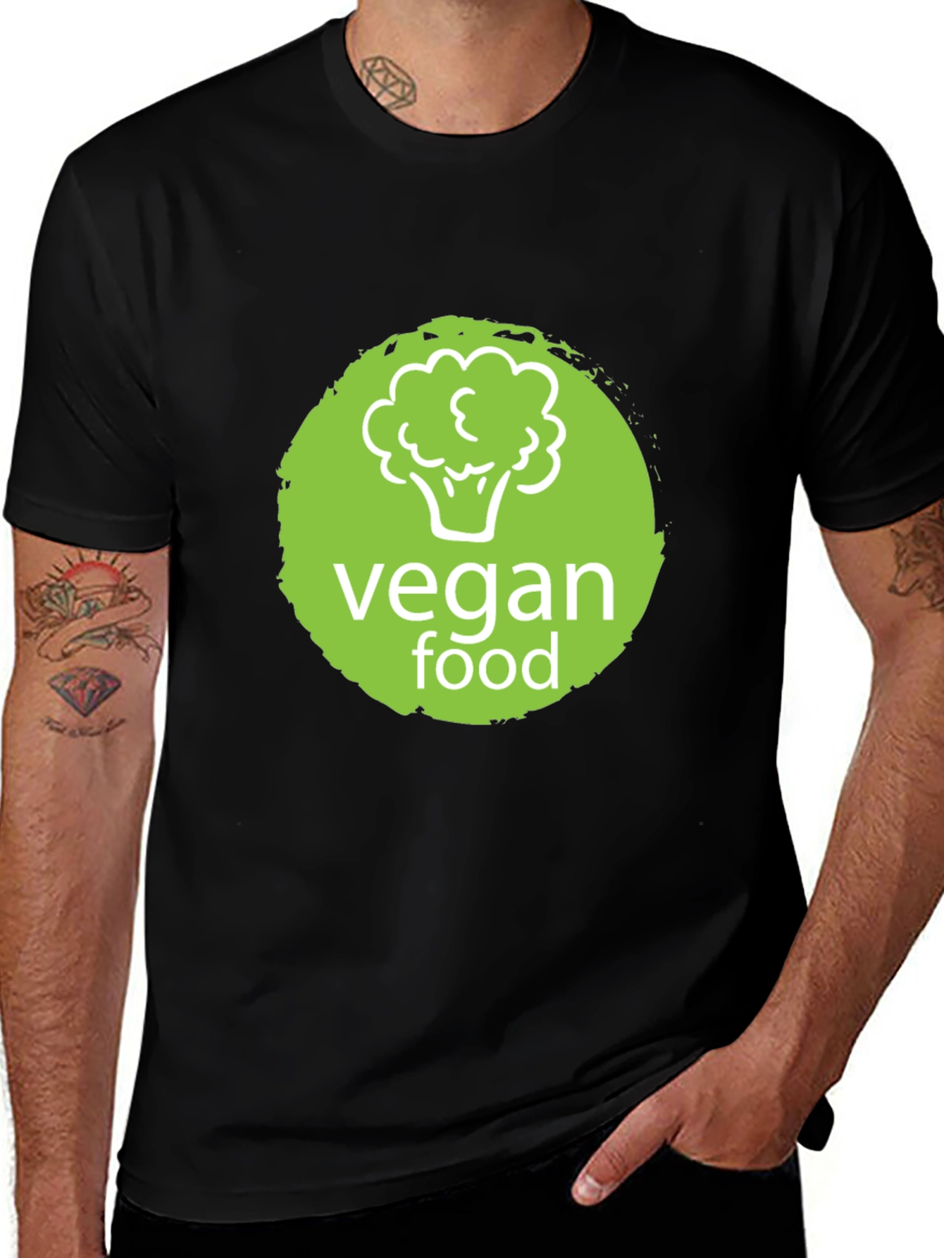 Vegan Food T-Shirt - Black