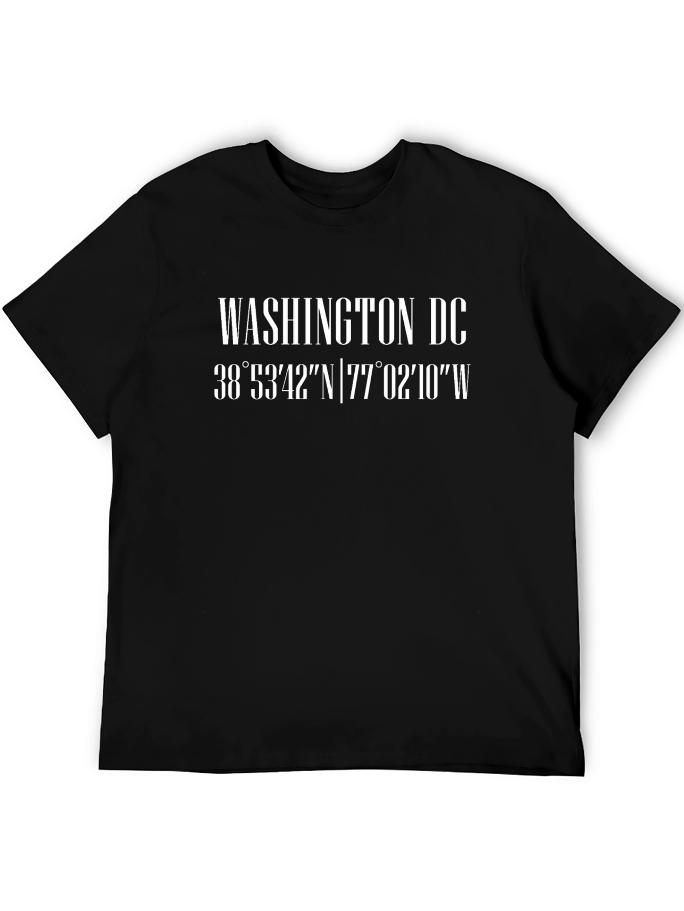 Washington DC Coordinates Graphic T-Shirt