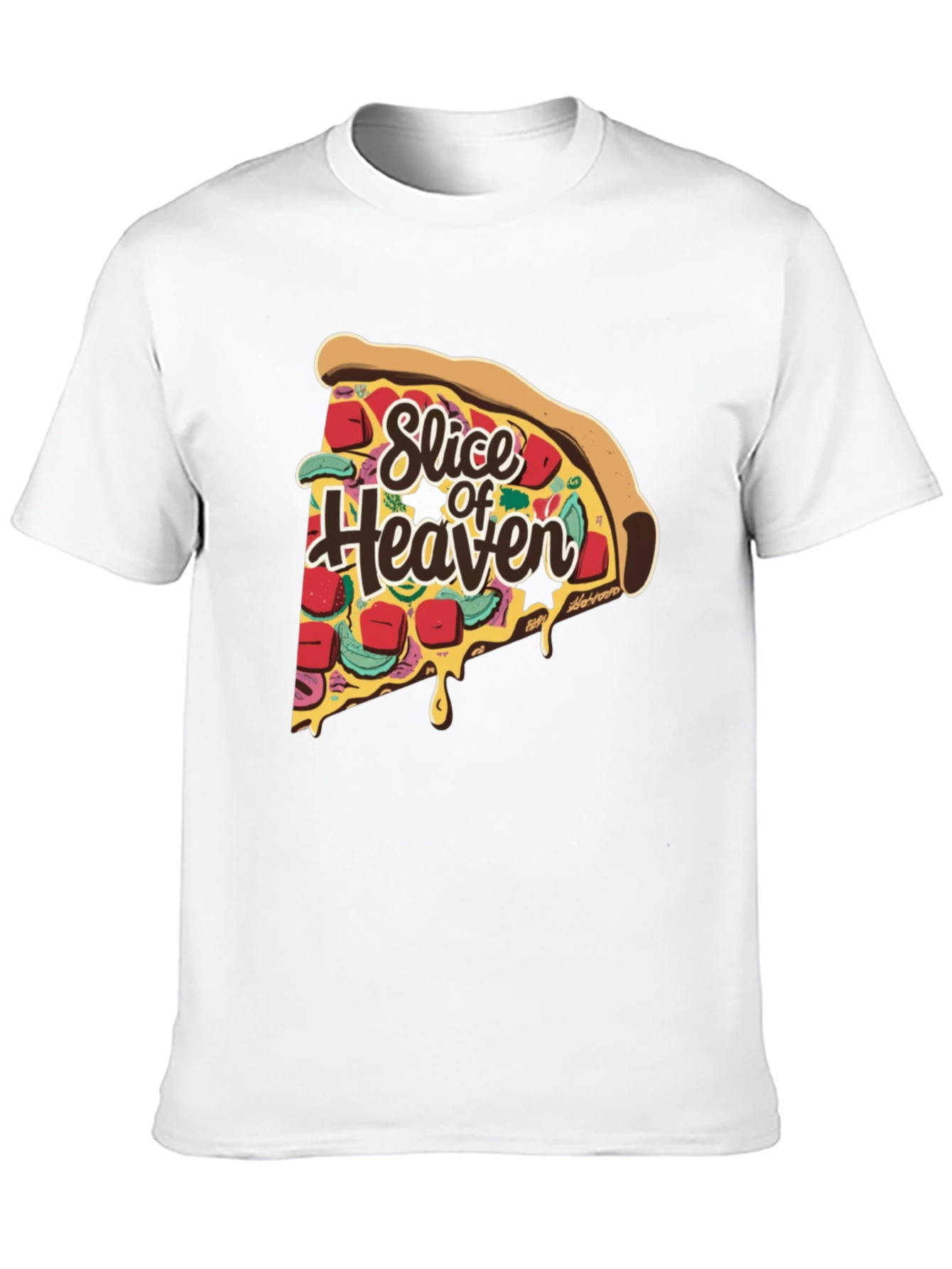 Slice of Heaven Graphic Tee - Funny Pizza T-Shirt