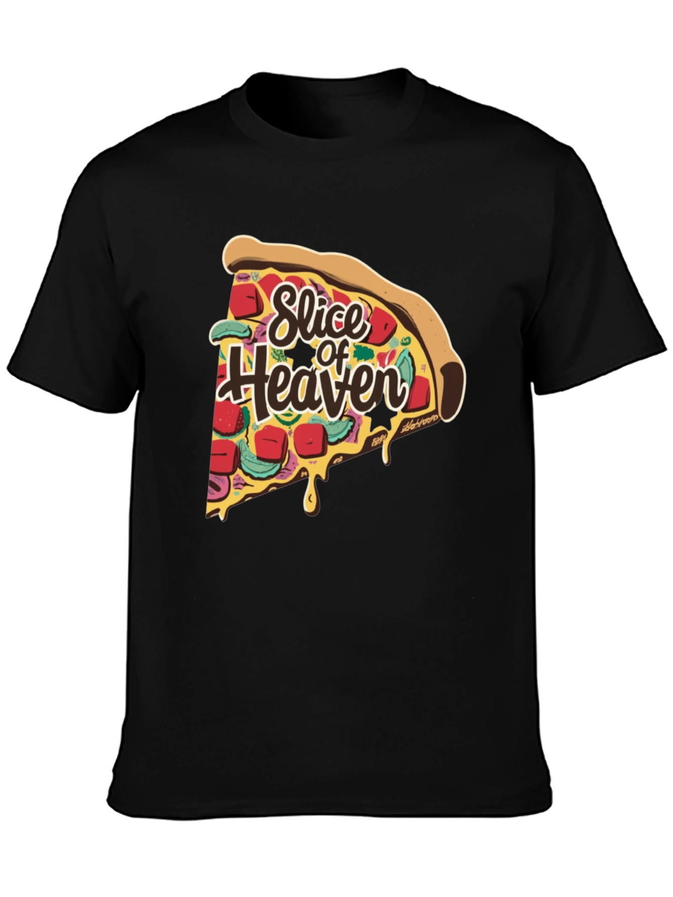 Slice of Heaven Graphic Tee - Funny Pizza T-Shirt