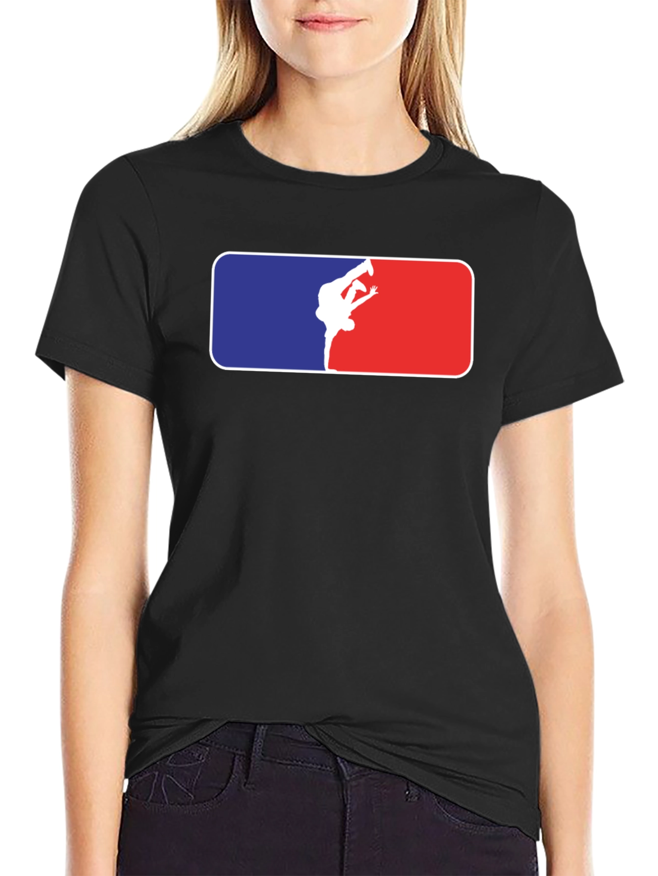 Breakdance Silhouette Graphic T-Shirt - Black