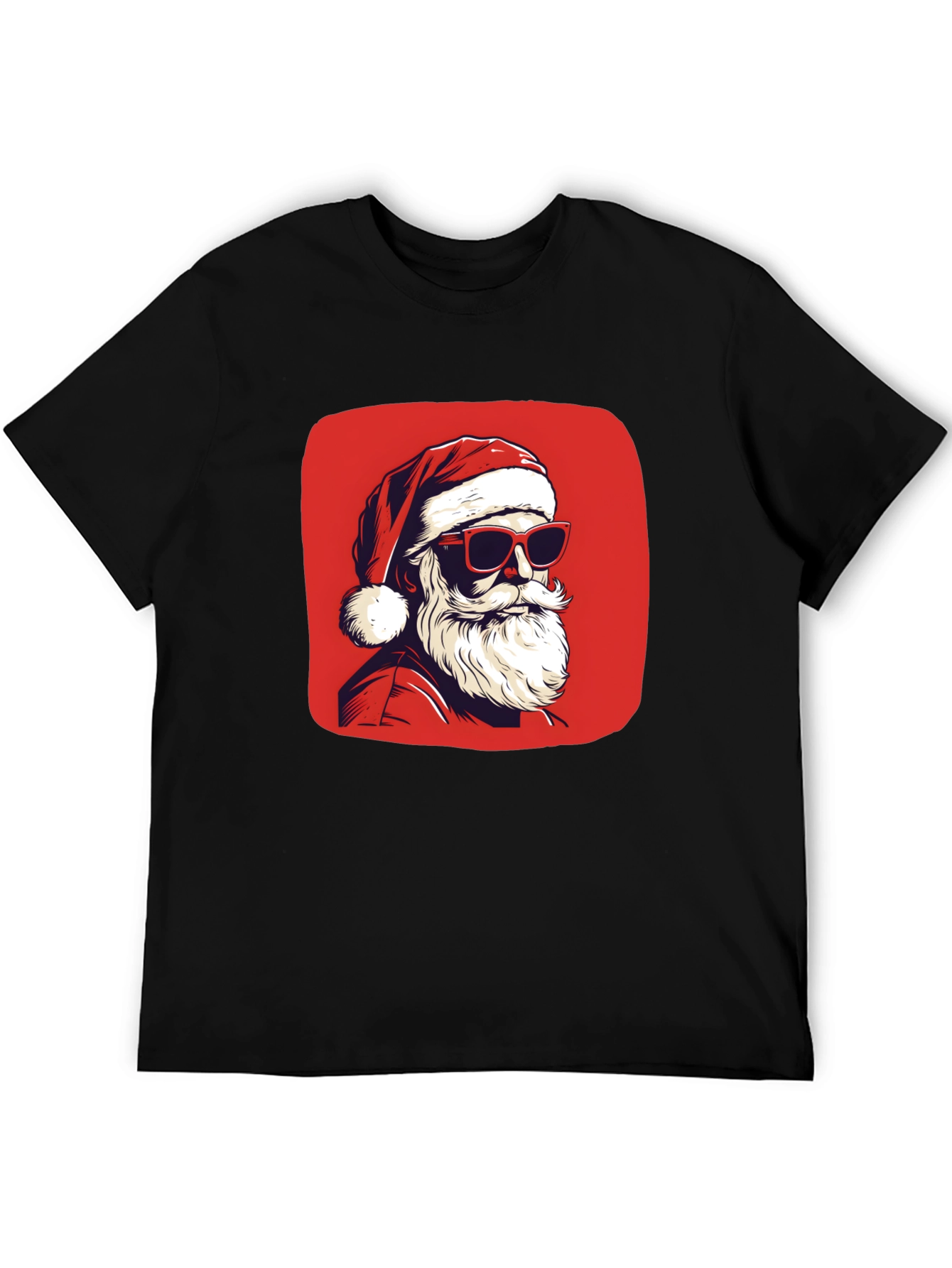 Cool Santa Graphic T-Shirt - Holiday Style