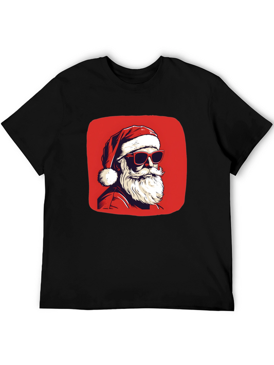 Cool Santa Graphic T-Shirt - Holiday Style