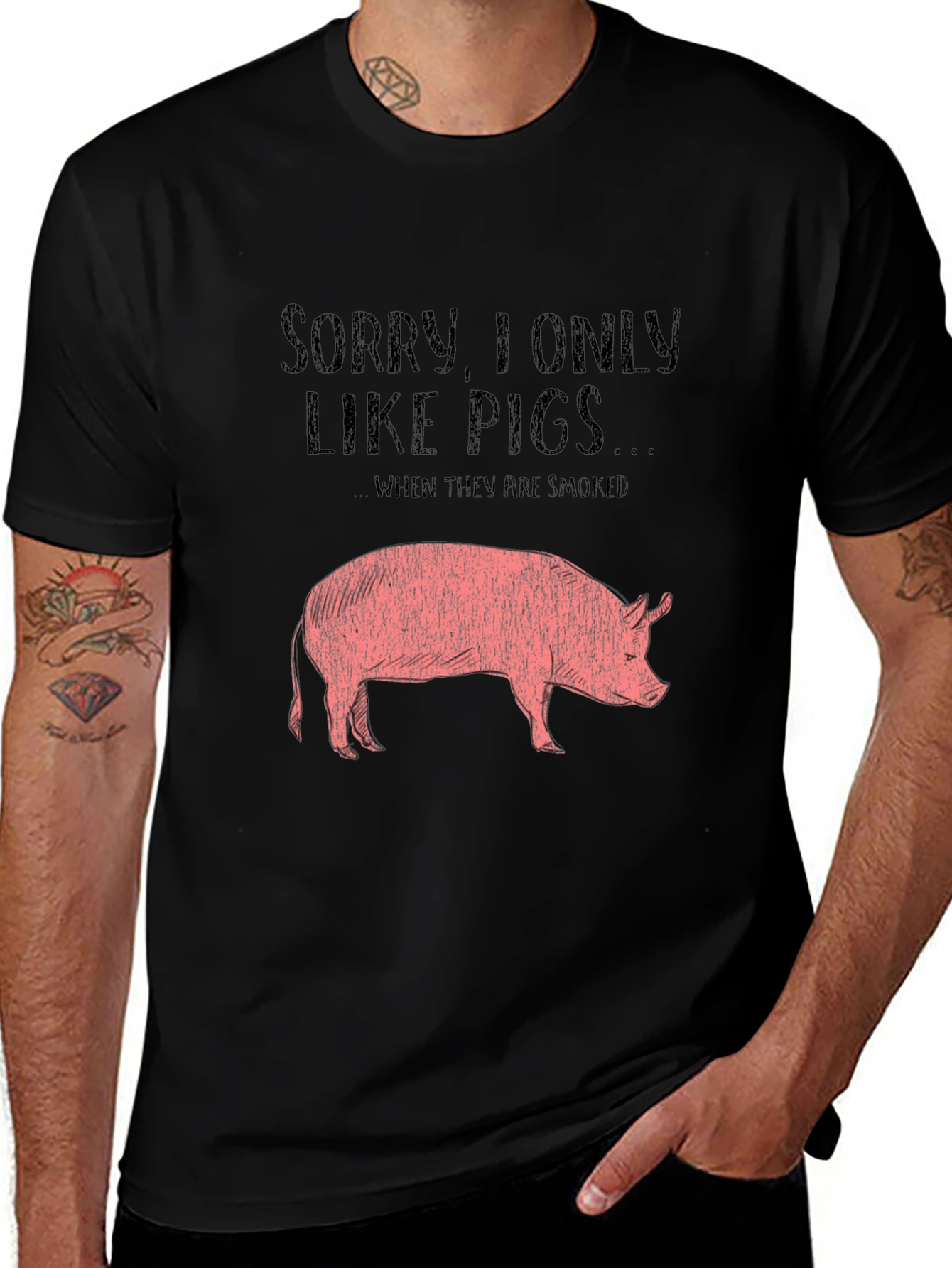 Funny Smoked Pigs T-Shirt