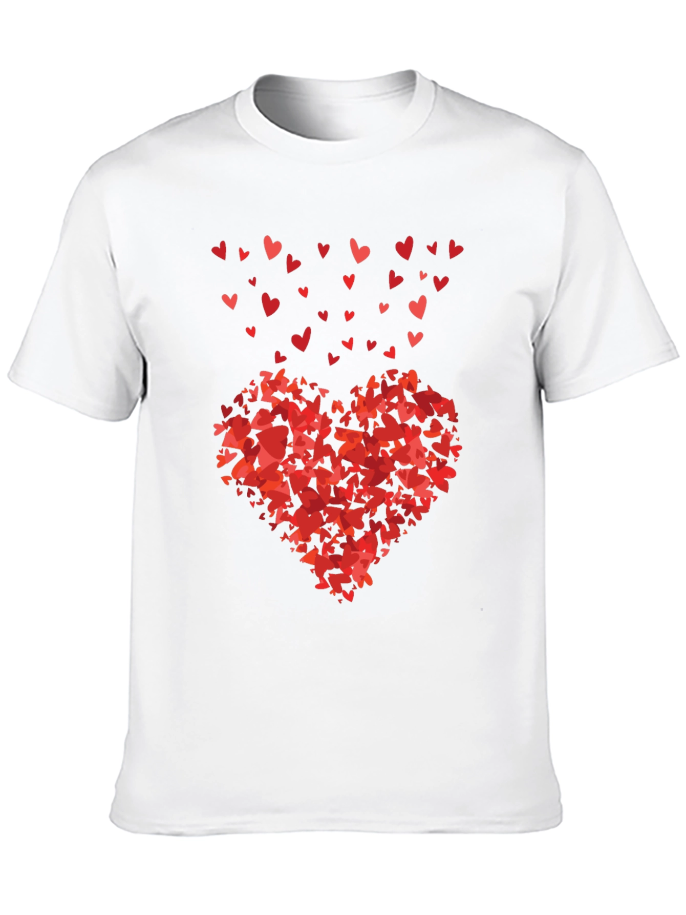 Heart of Hearts Black Graphic Tee - Love Design