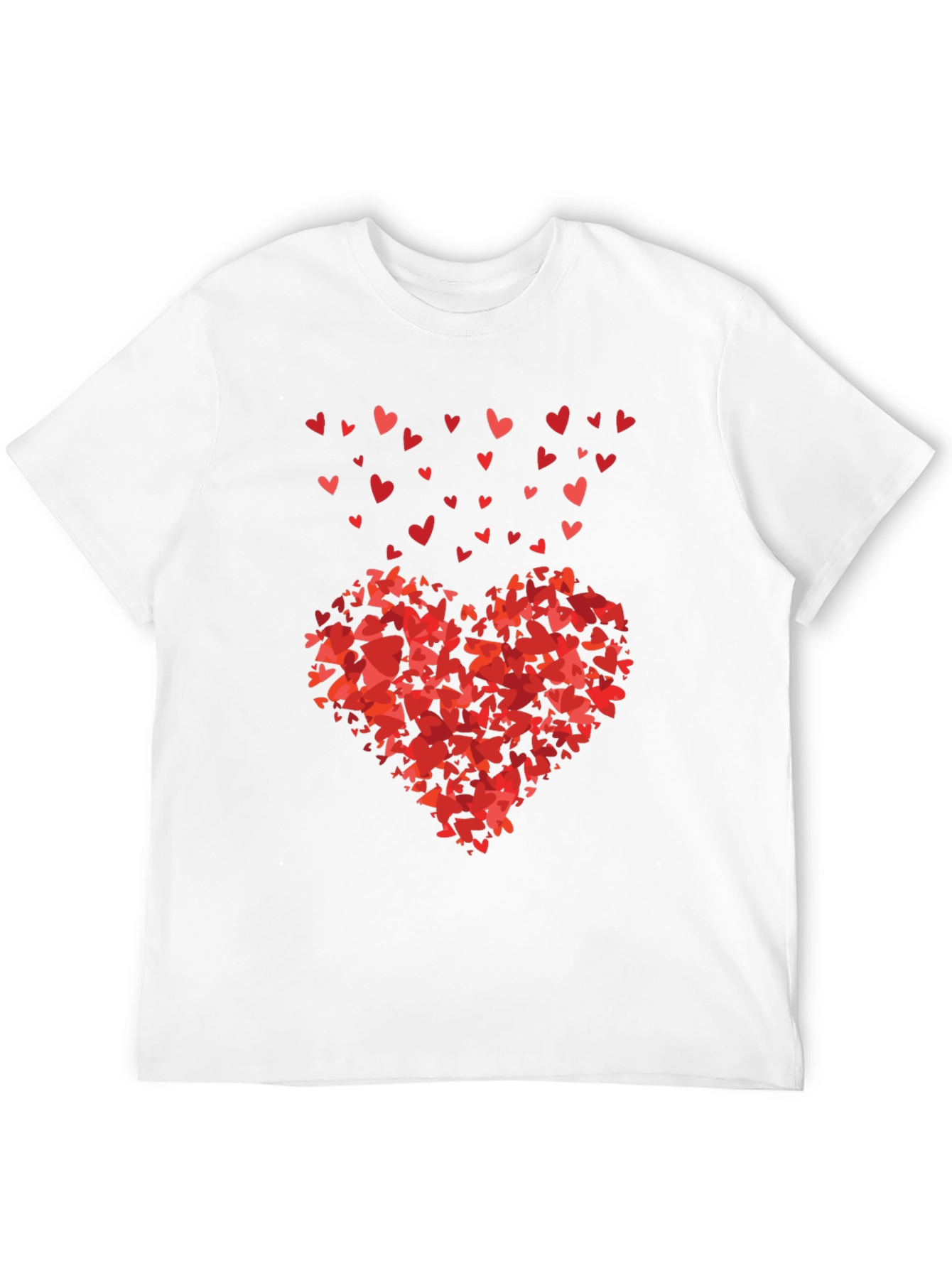Heart of Hearts Black Graphic Tee - Love Design