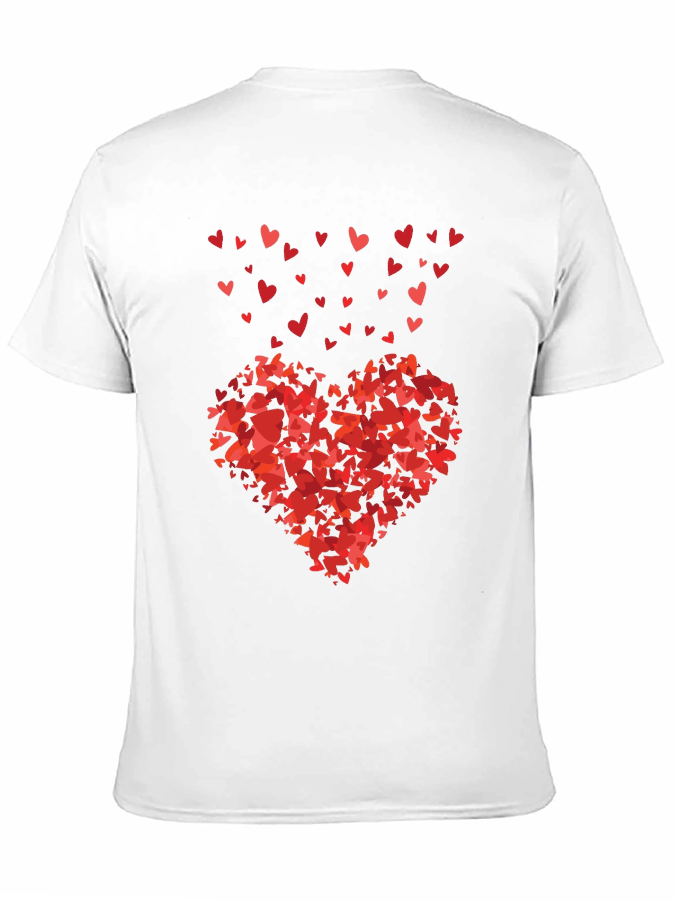 Heart of Hearts Black Graphic Tee - Love Design