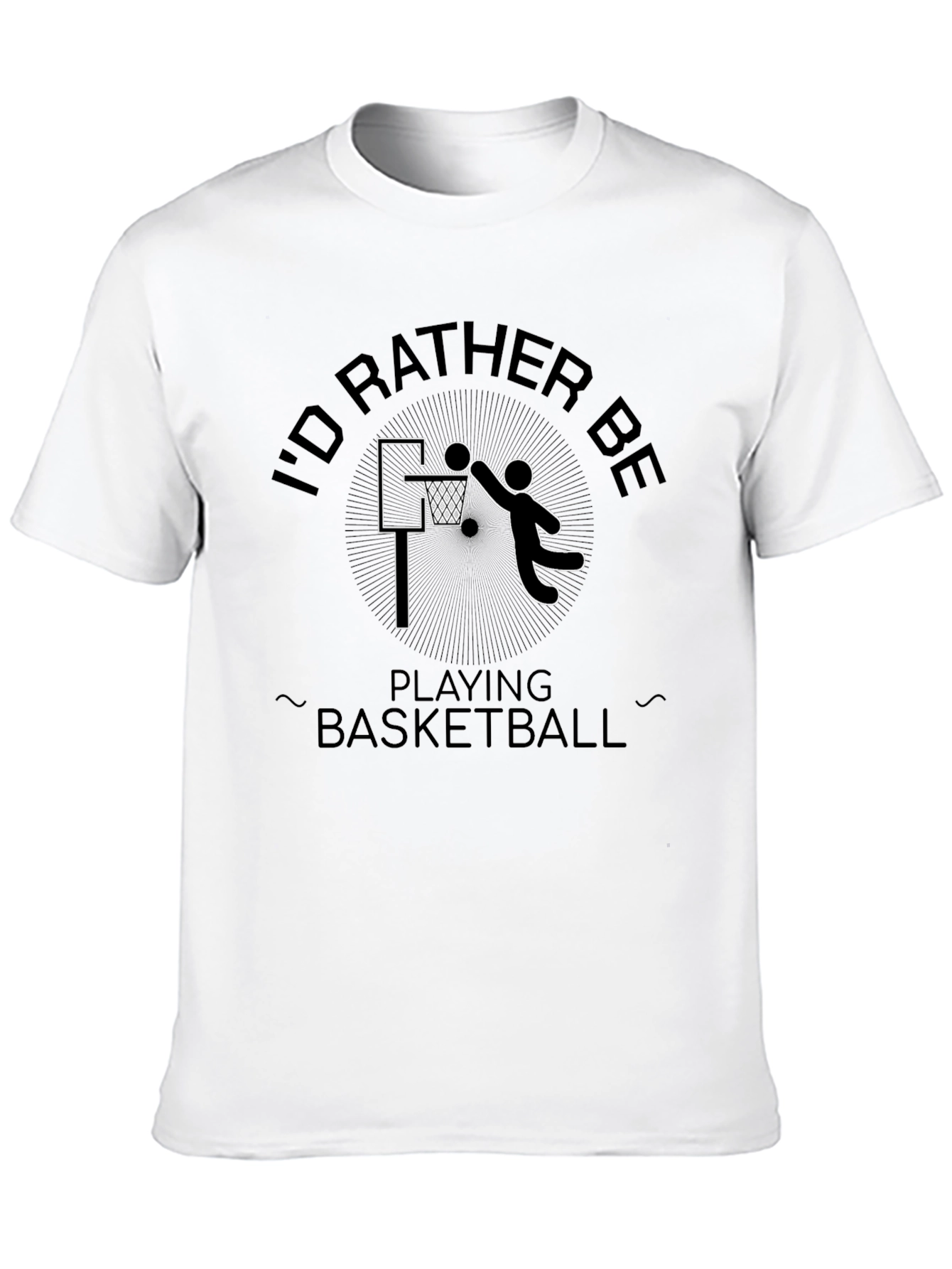 Basketball Lovers Black Graphic Tee