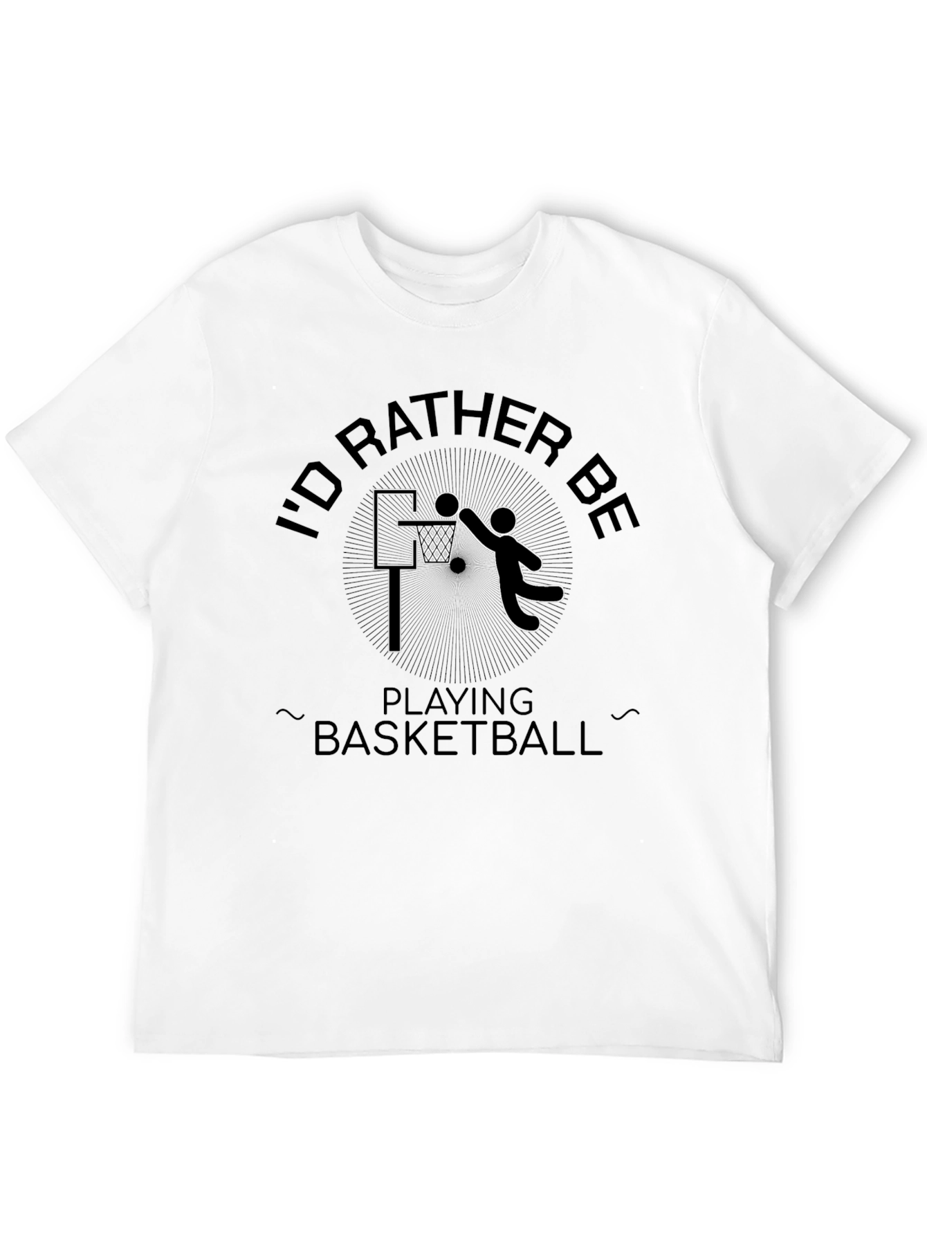 Basketball Lovers Black Graphic Tee