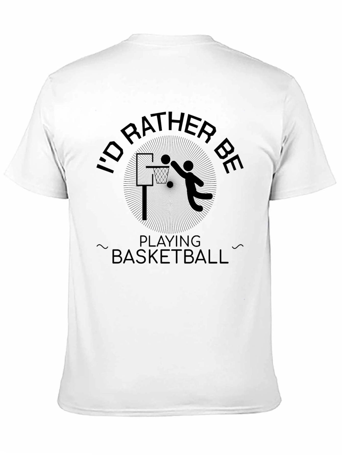 Basketball Lovers Black Graphic Tee