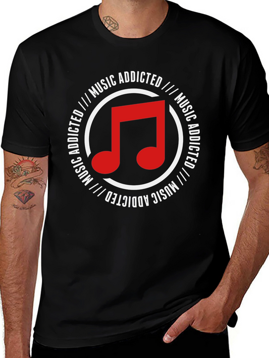 Music Addicted Graphic T-Shirt