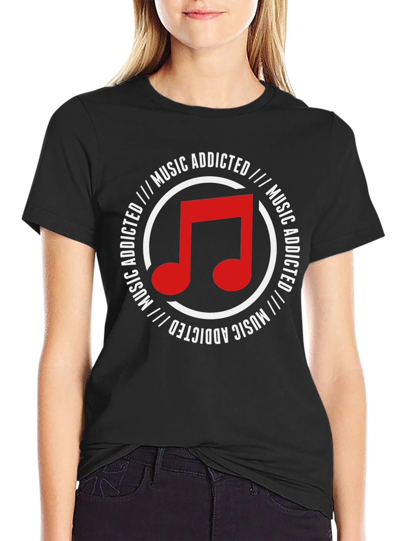 Music Addicted Graphic T-Shirt