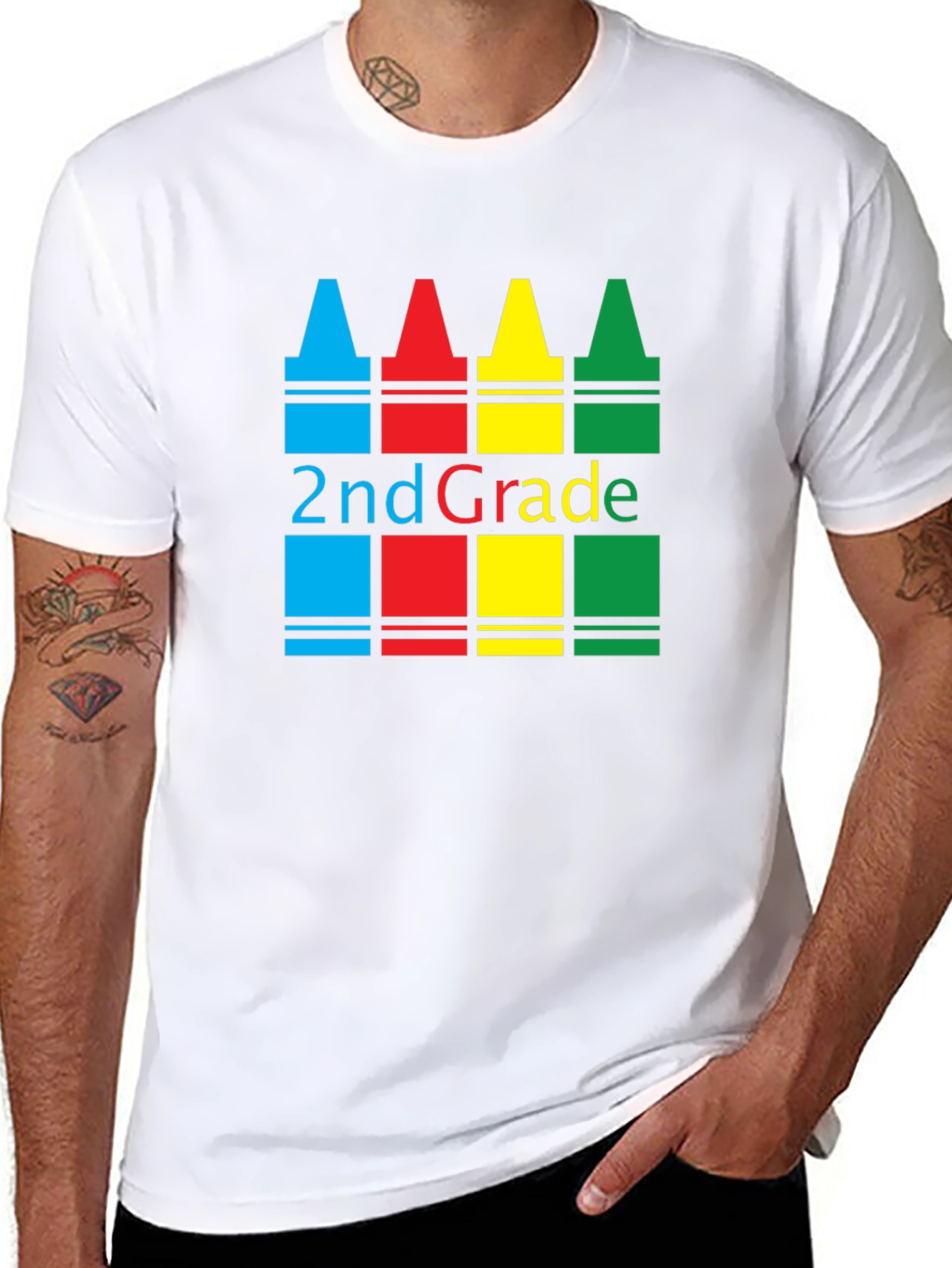 2nd Grade Crayon T-Shirt