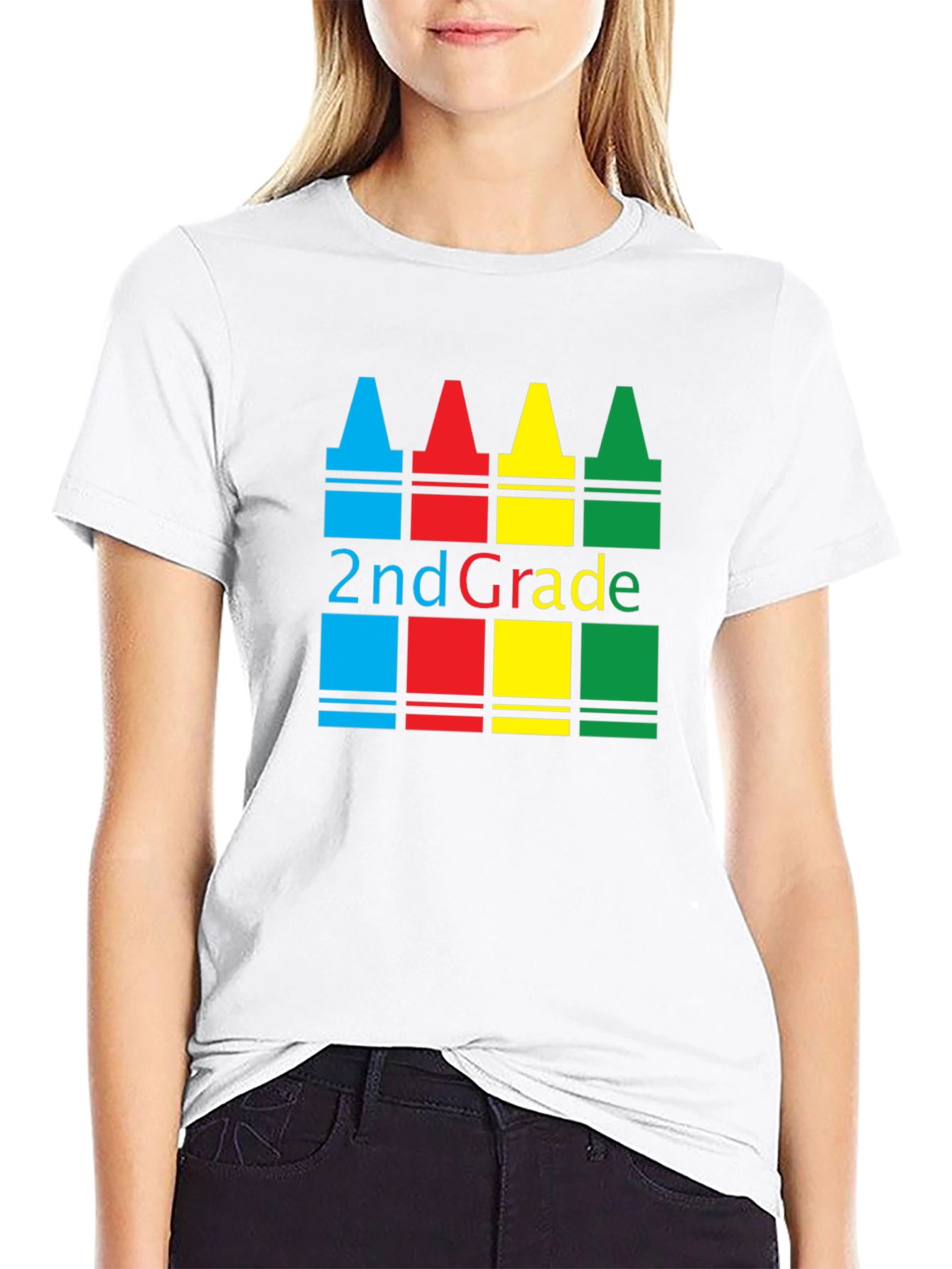 2nd Grade Crayon T-Shirt