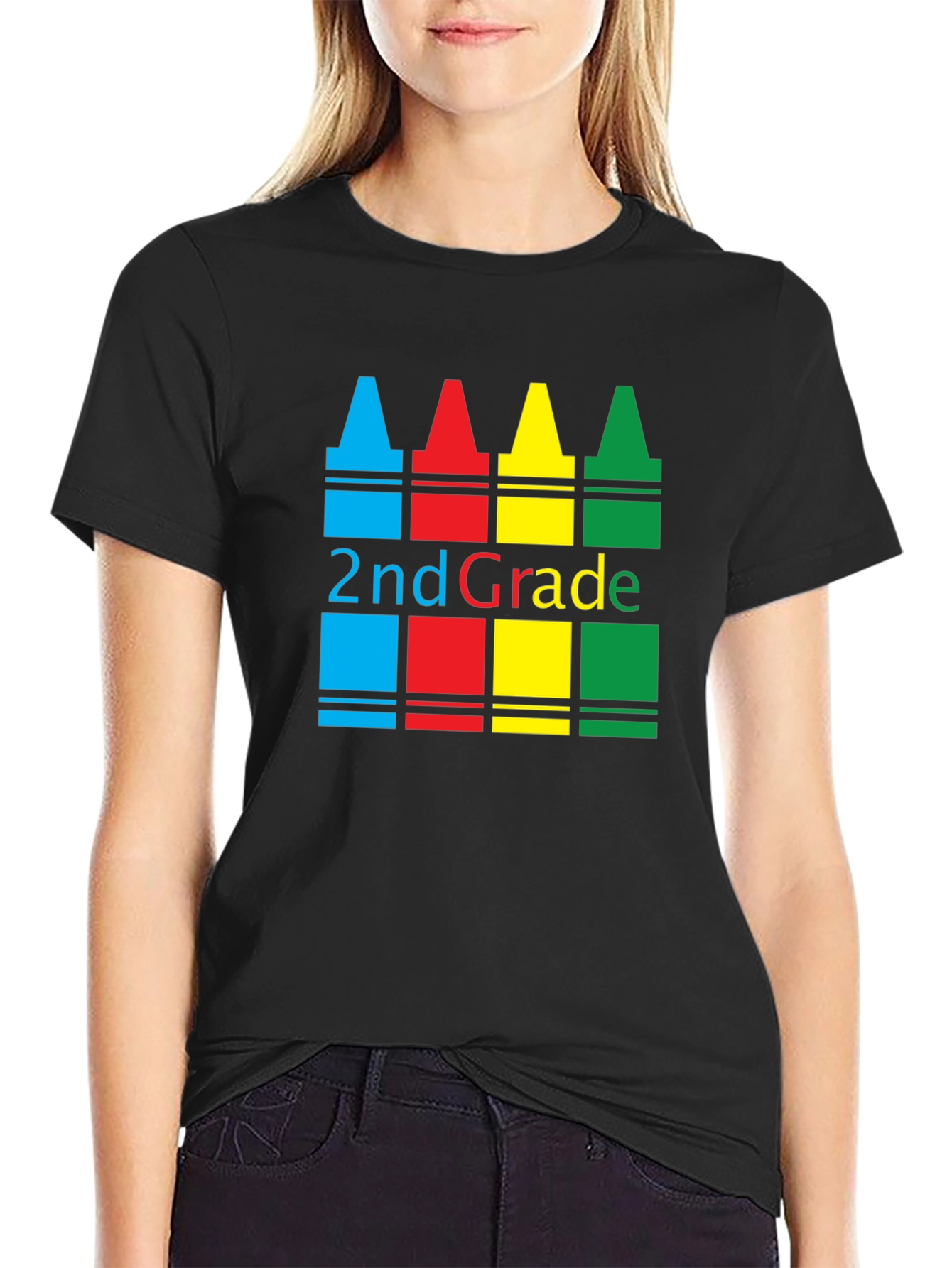 2nd Grade Crayon T-Shirt