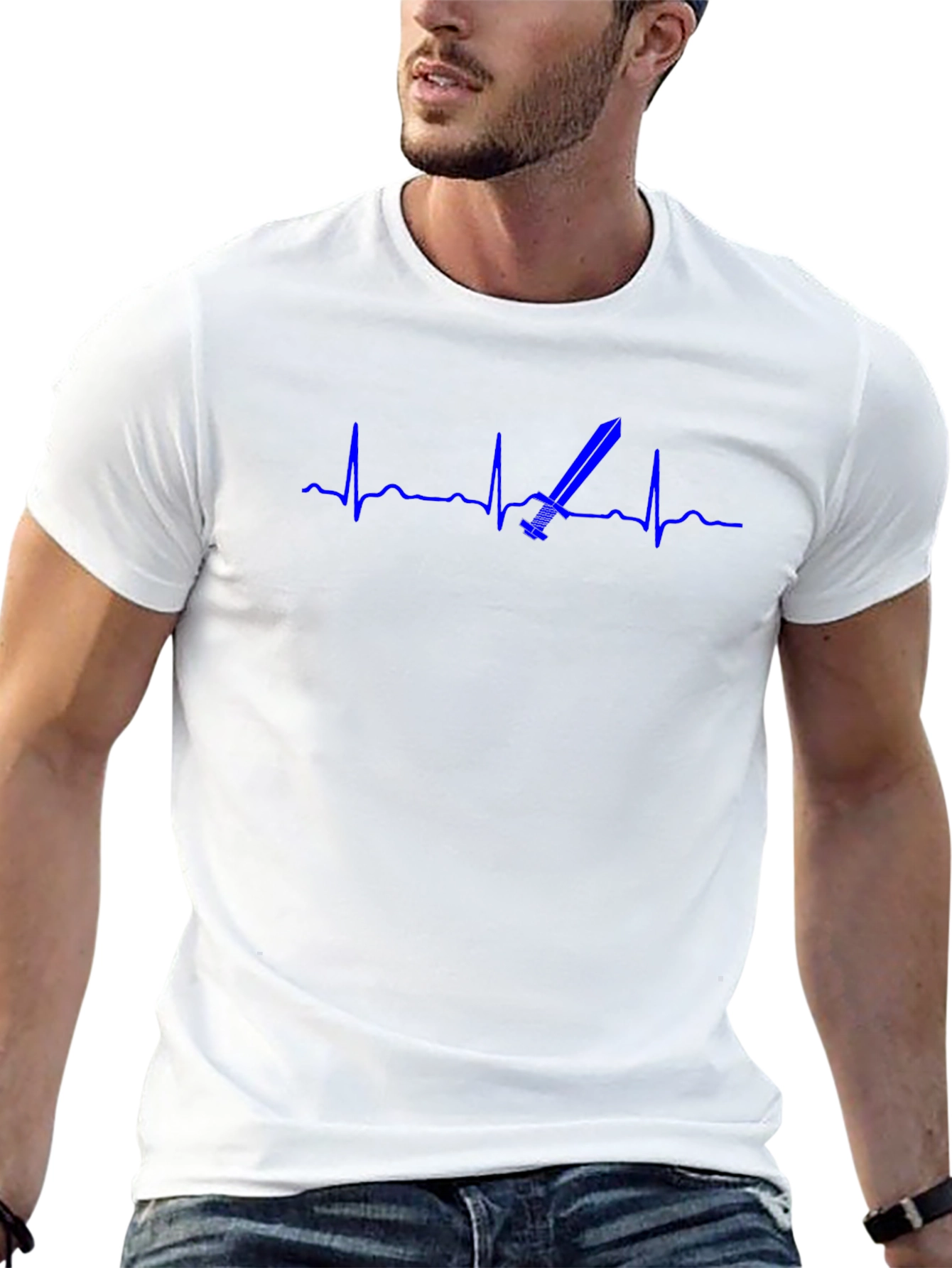 Sword Heartbeat T-Shirt - Gamer Tee