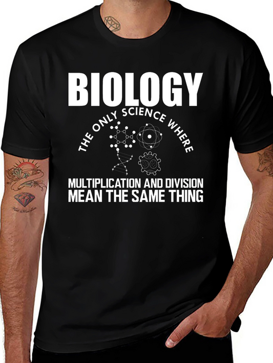 Biology Humor T-Shirt - Multiplication Division Science Tee