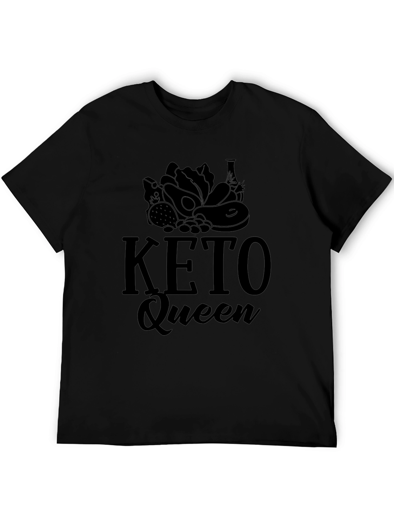 Keto Queen Black T-Shirt - Keto Diet Lifestyle Apparel