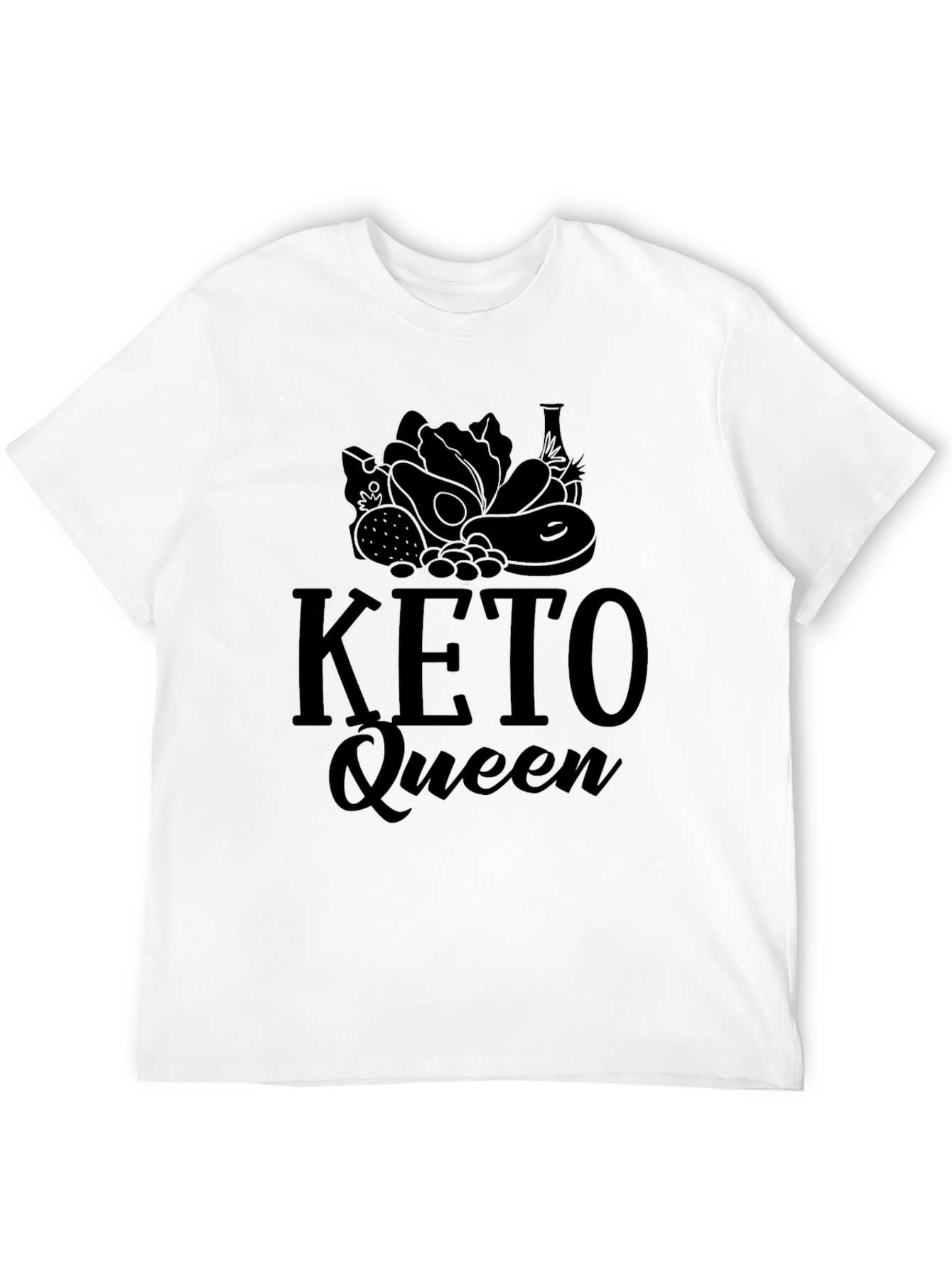 Keto Queen Black T-Shirt - Keto Diet Lifestyle Apparel