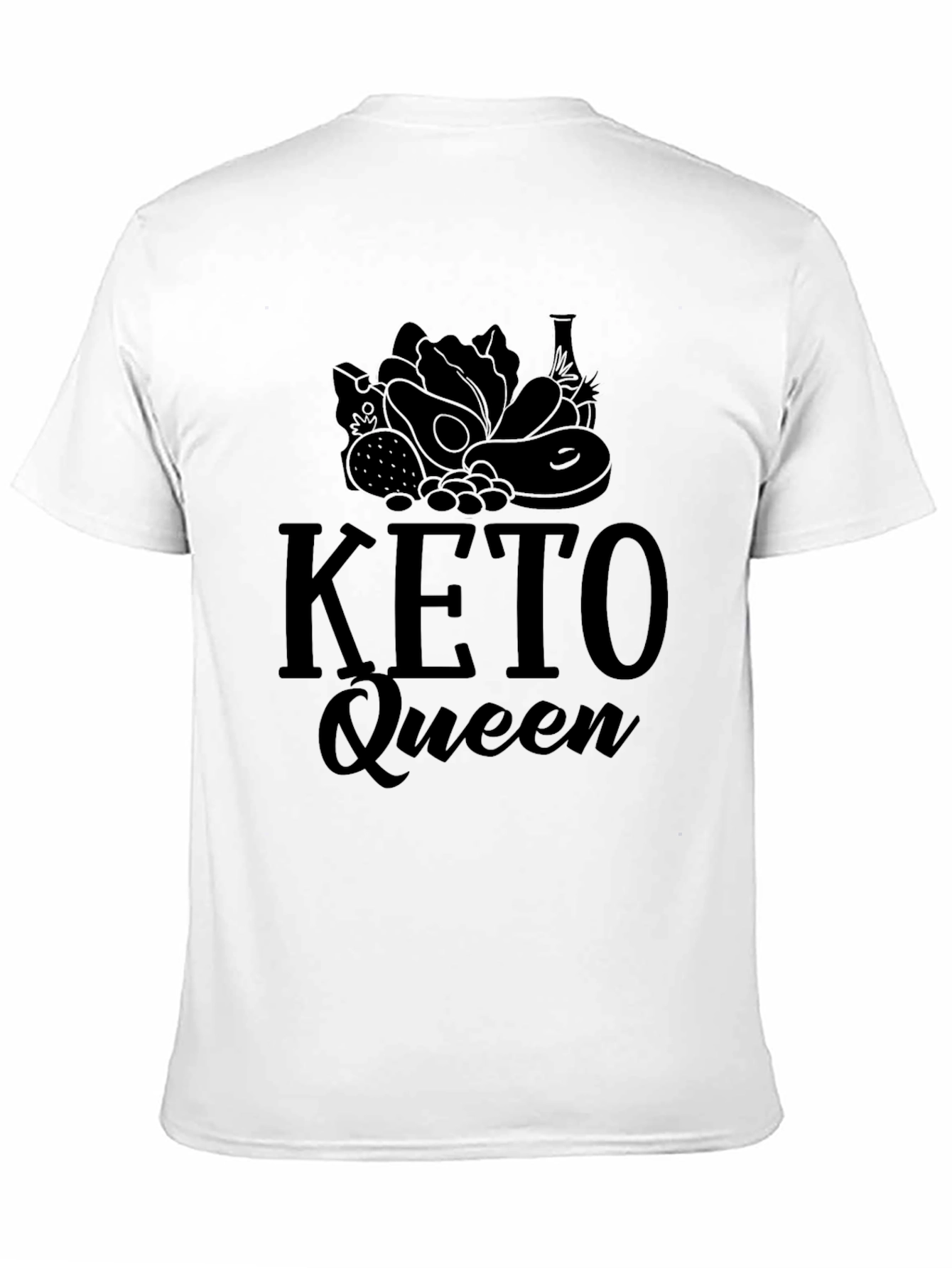 Keto Queen Black T-Shirt - Keto Diet Lifestyle Apparel