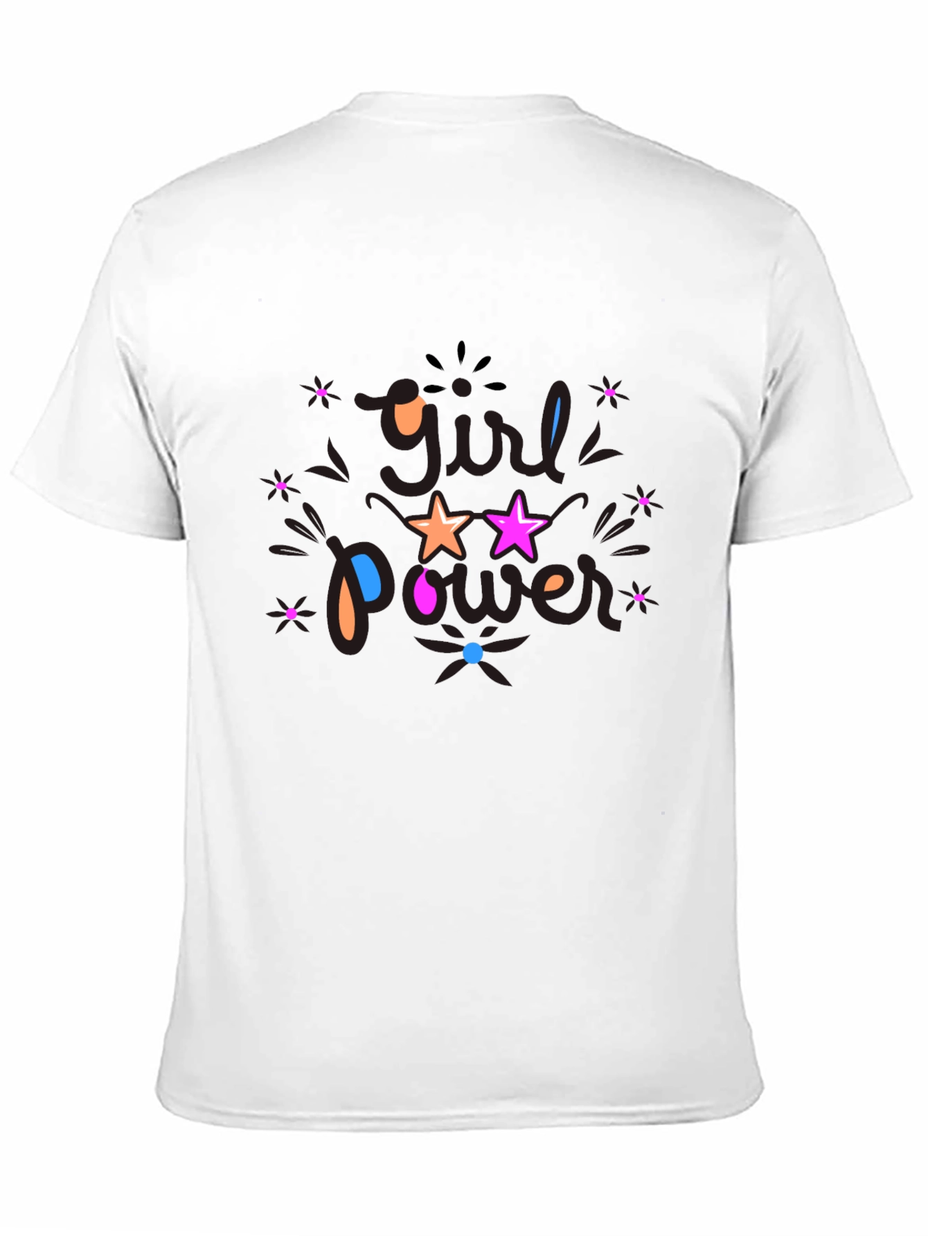 Girl Power Graphic Black T-Shirt