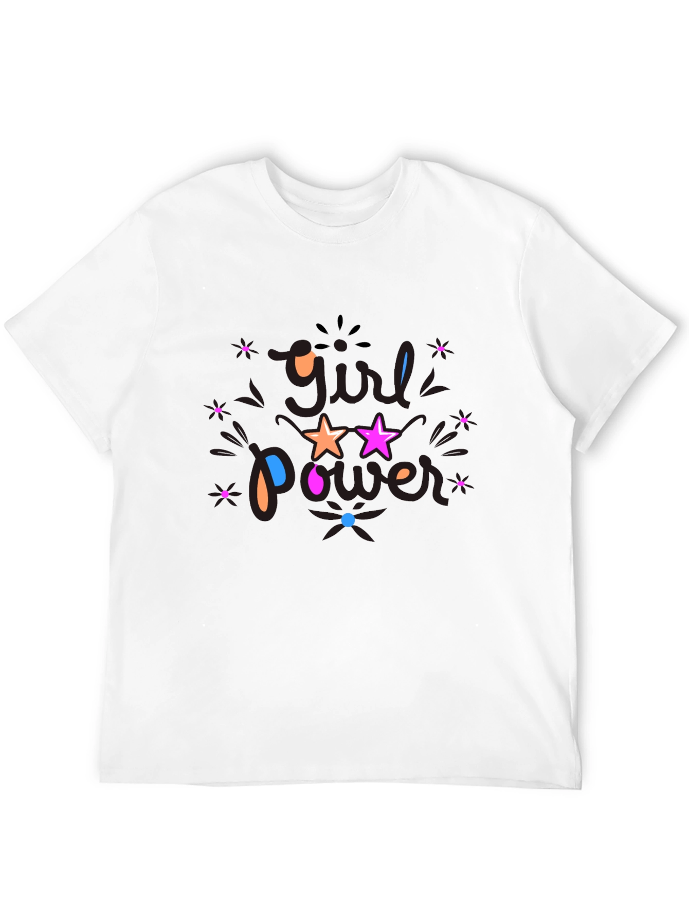 Girl Power Graphic Black T-Shirt