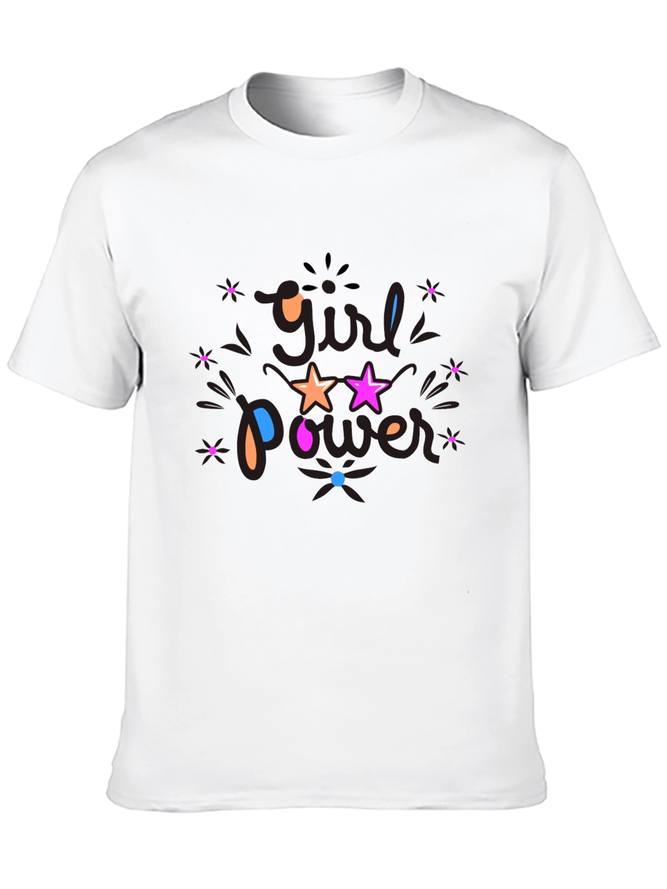 Girl Power Graphic Black T-Shirt