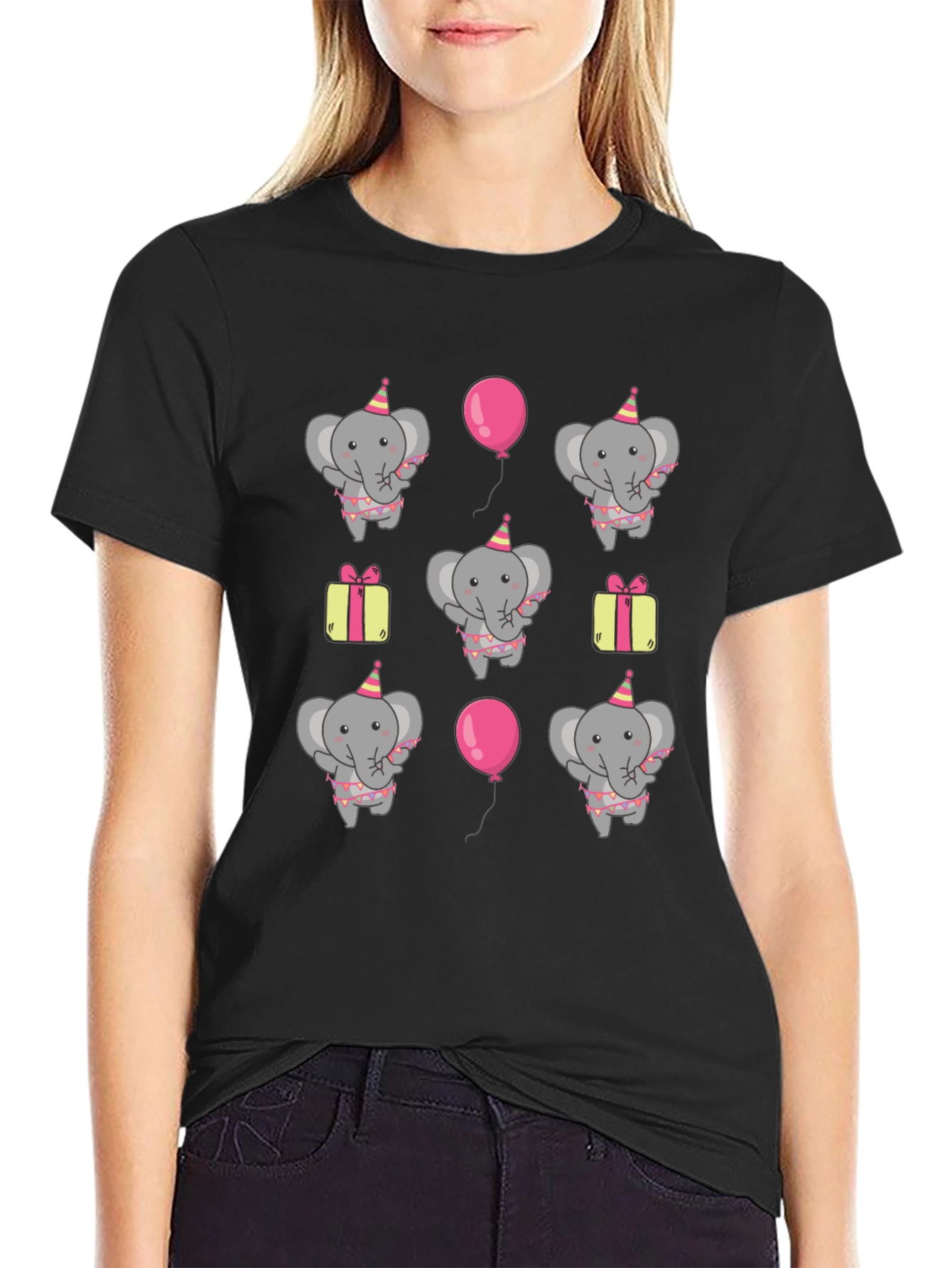 Elephant Birthday Party T-Shirt - Fun Graphic Tee