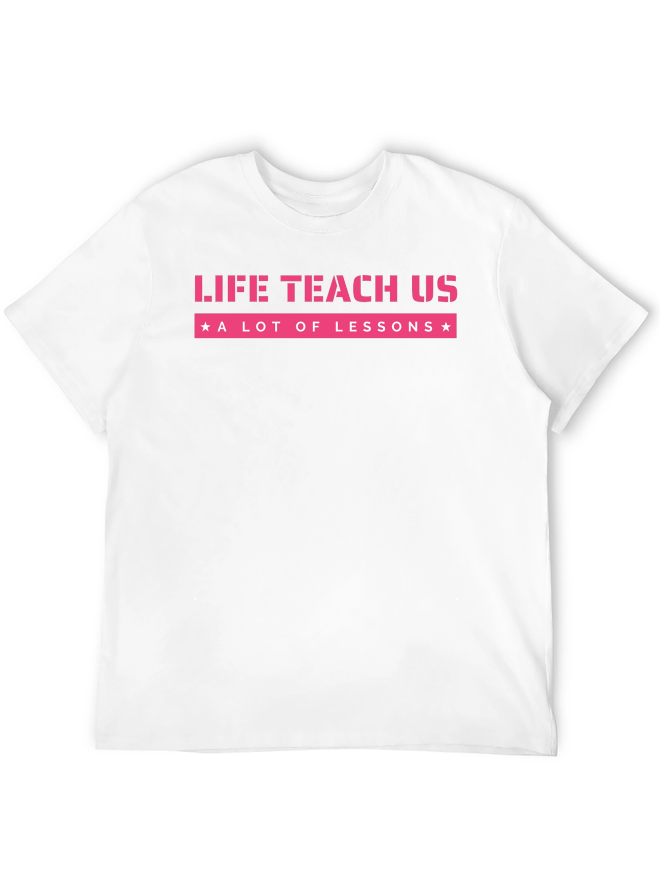 Life Teaches Lessons Graphic Tee - Black