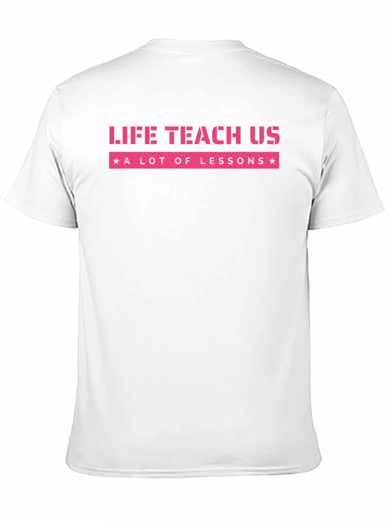 Life Teaches Lessons Graphic Tee - Black