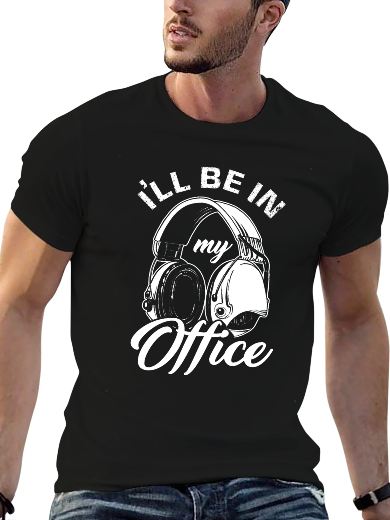 Ill Be In My Office Headphones T-Shirt