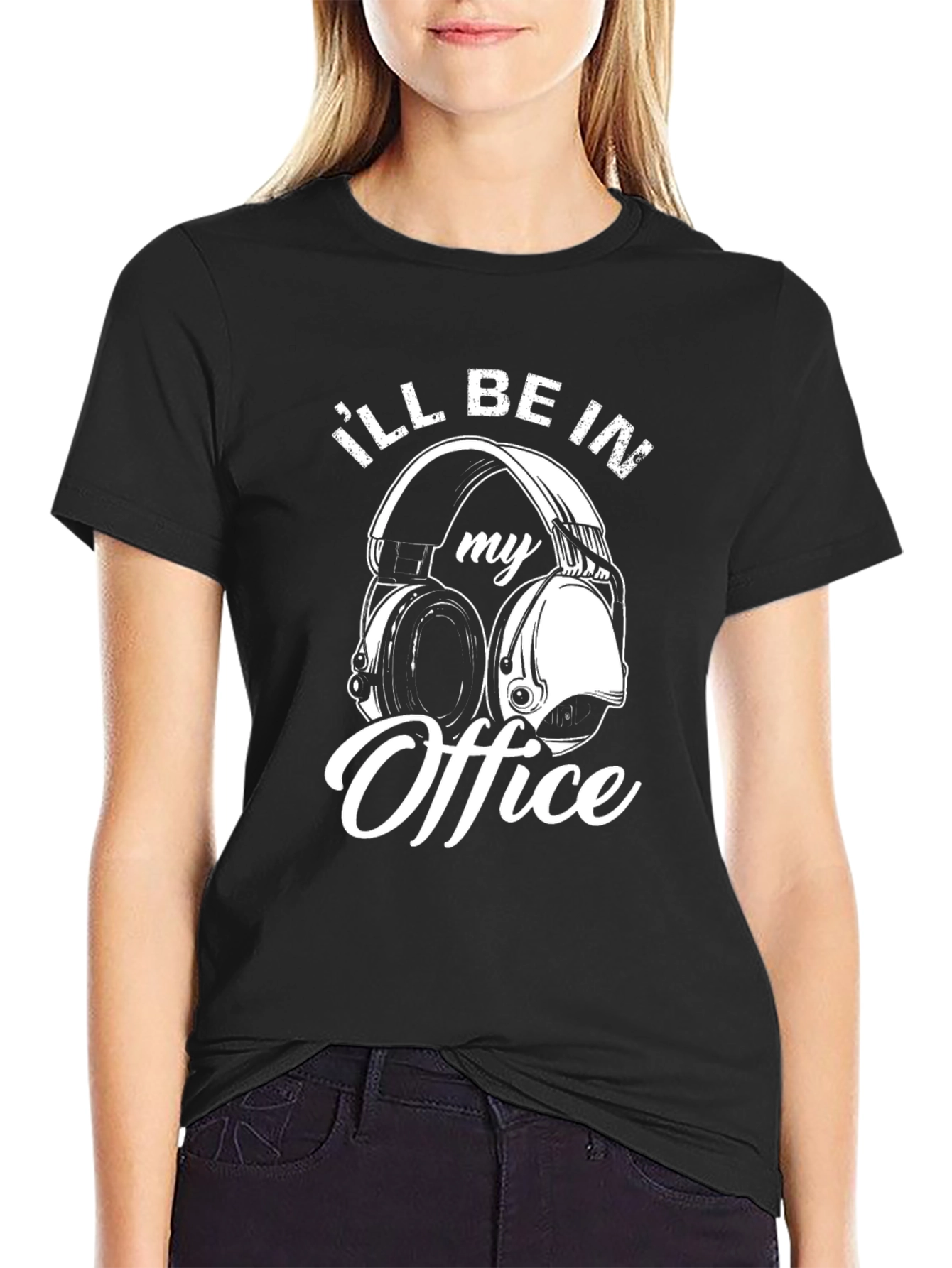 Ill Be In My Office Headphones T-Shirt
