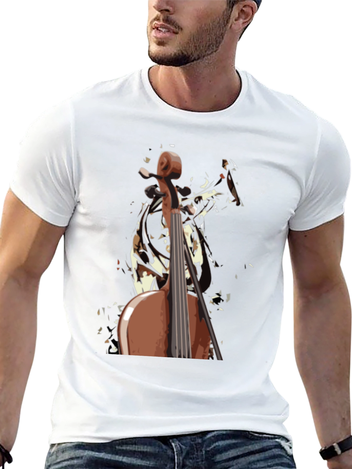 Cello Graphic T-Shirt - Musician Style