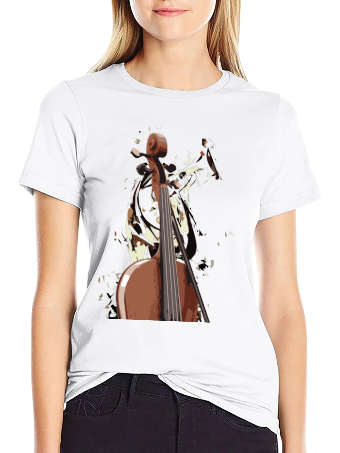 Cello Graphic T-Shirt - Musician Style