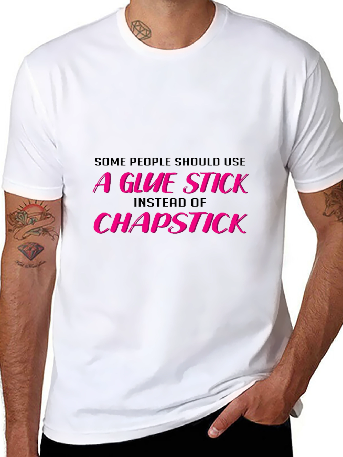 Funny Glue Stick Graphic Tee